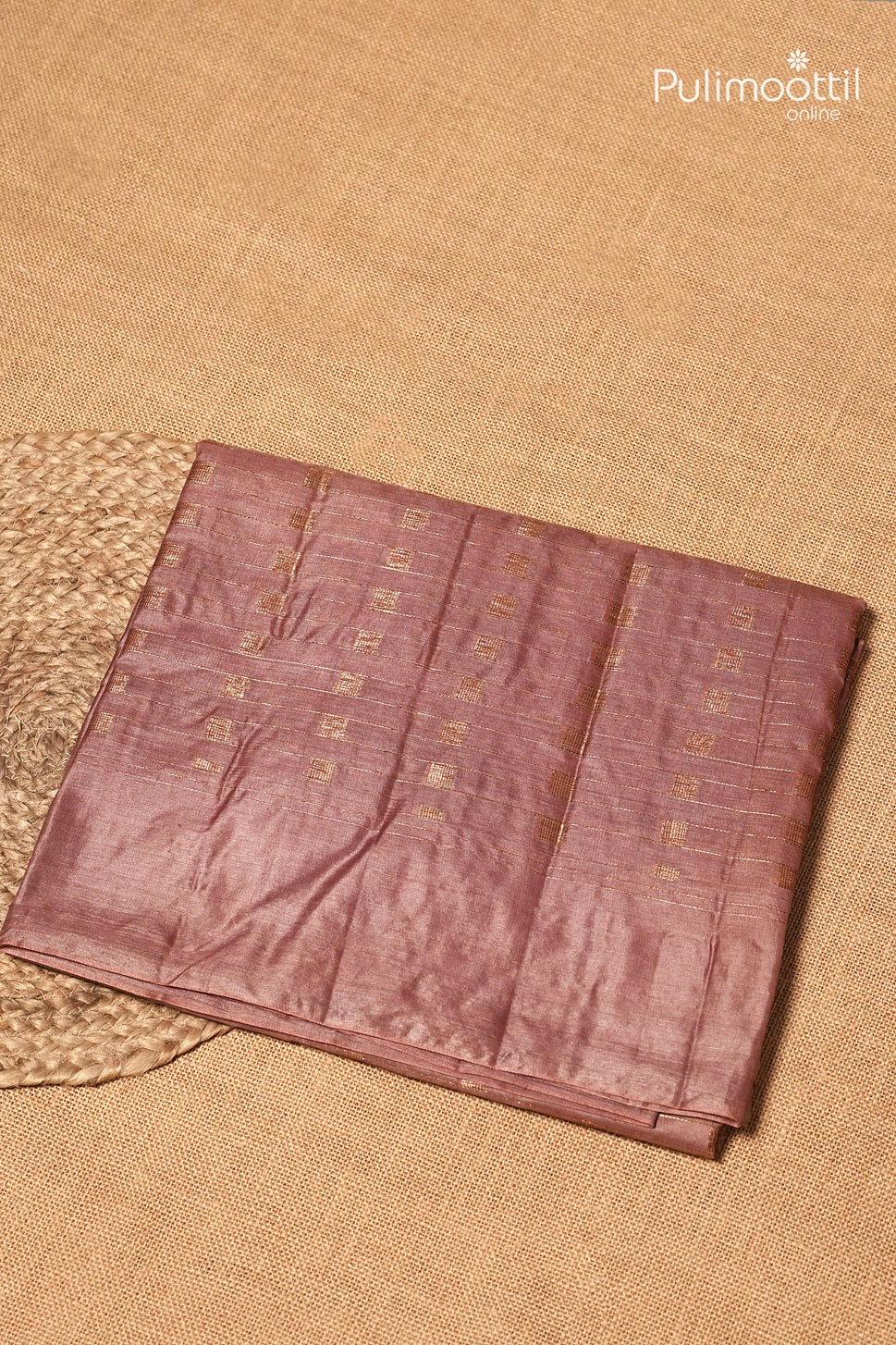 Dusty Rose Colour Tassur Silk Saree