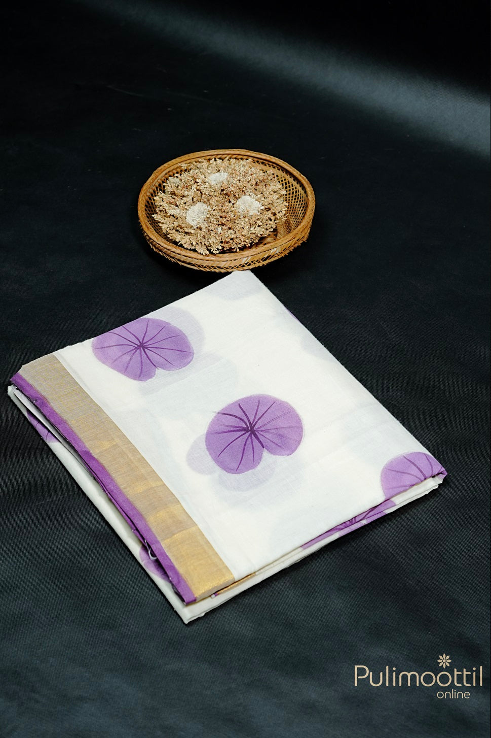 Off White Colour Cotton Set Saree.