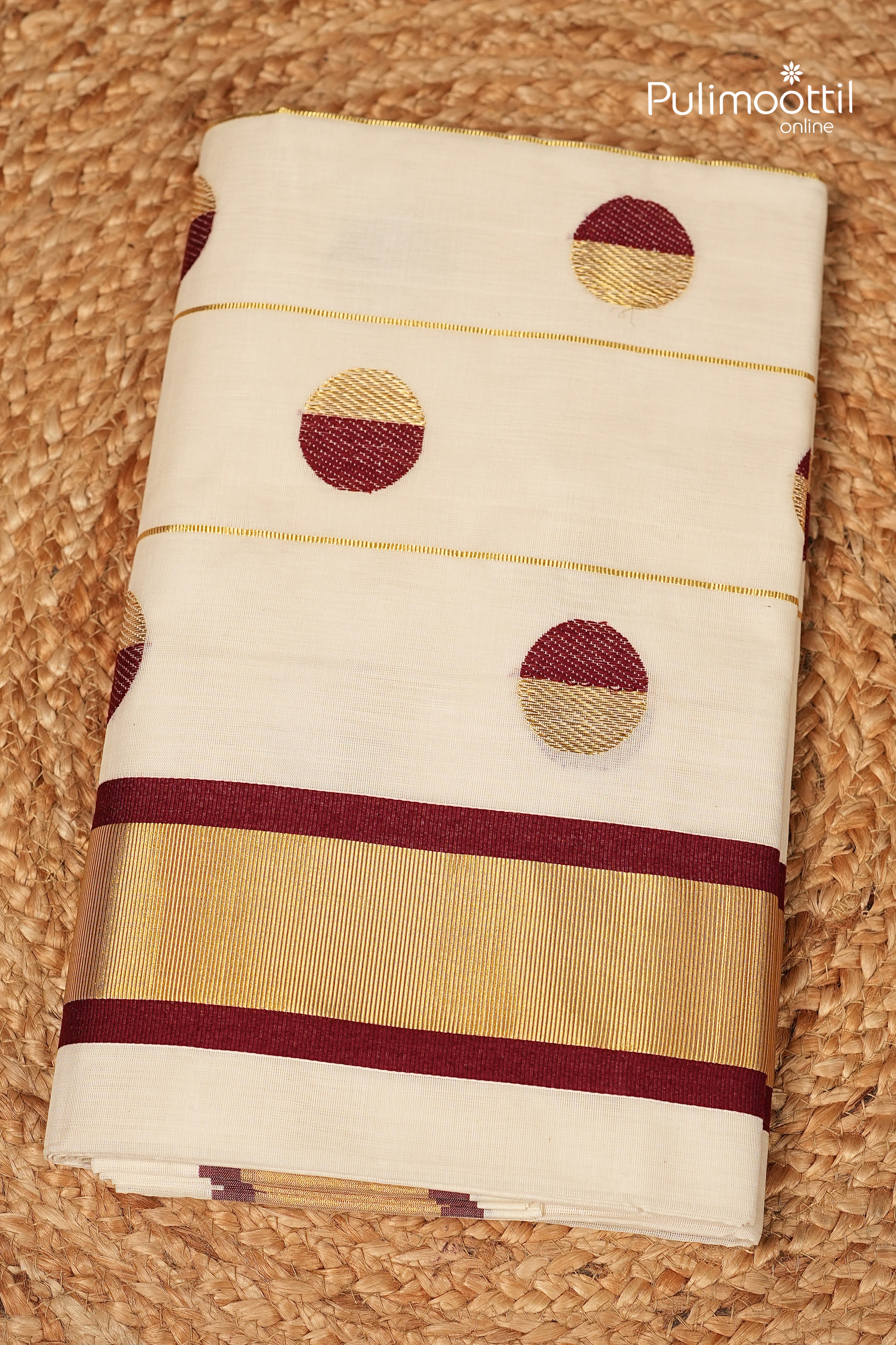 Kerala Traditional Cotton Handloom Set Saree