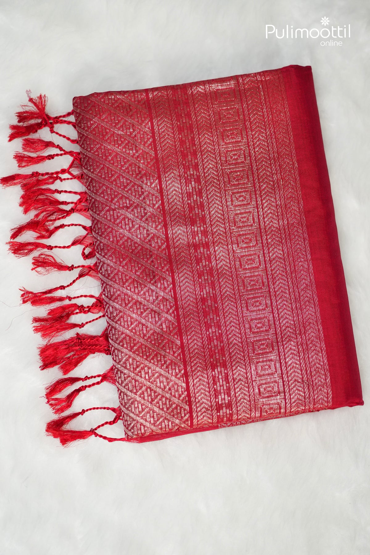 Red Colour Kanchipuram Soft Silk Saree