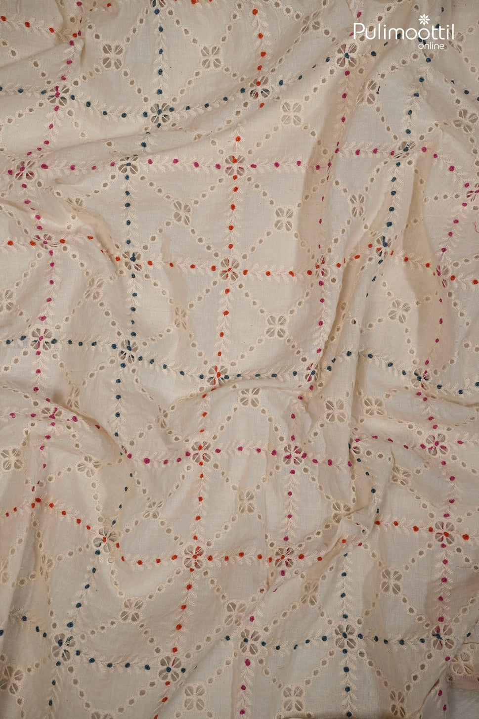 Off-white cotton Hakoba fabric