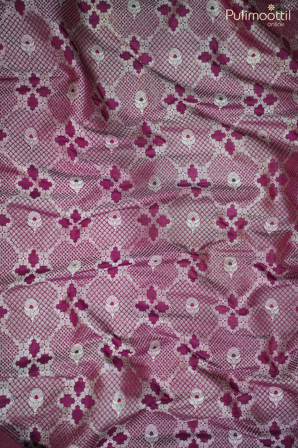 Mulberry Colour Brocade Fabric