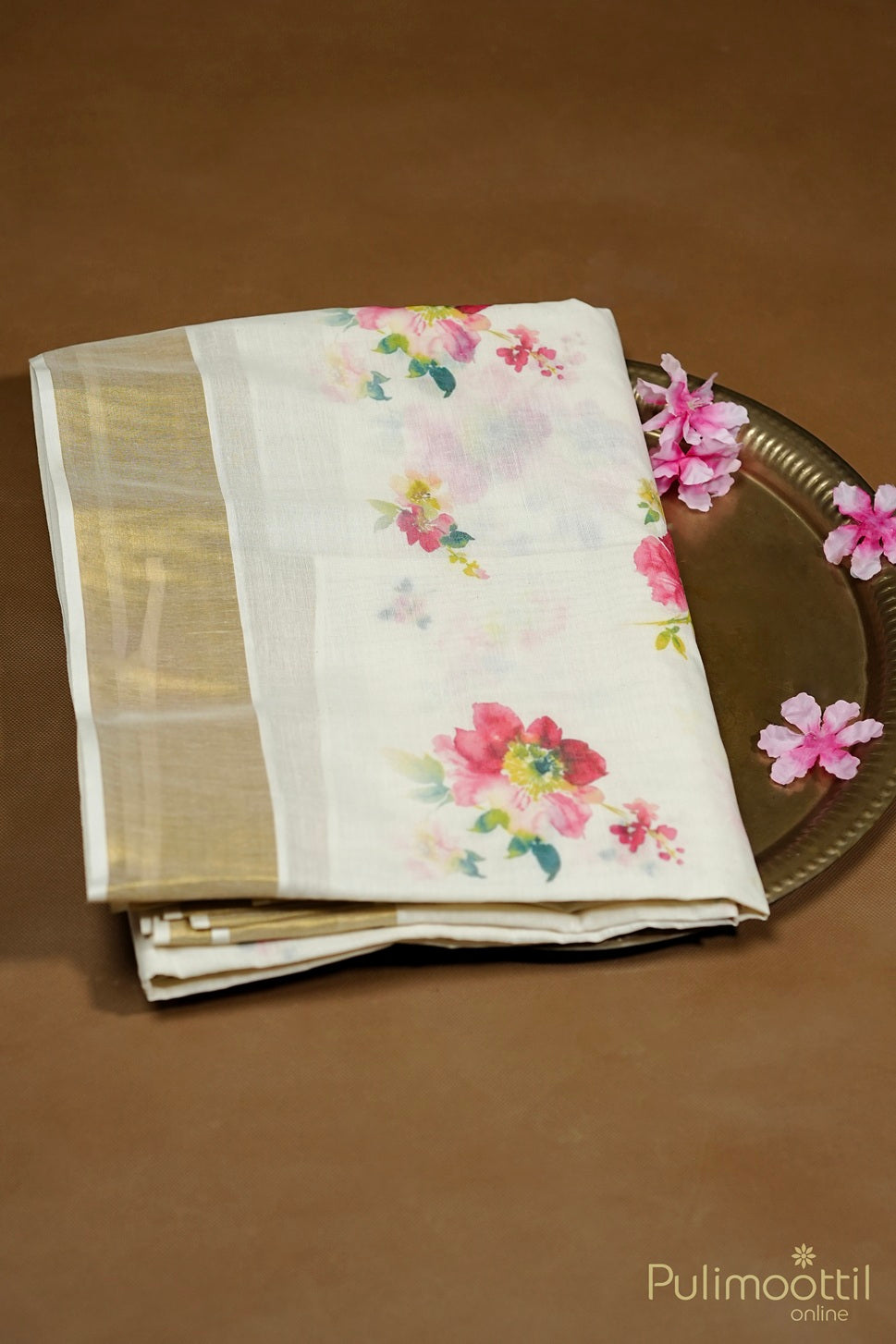 Kerala Cotton Printed Set Saree.