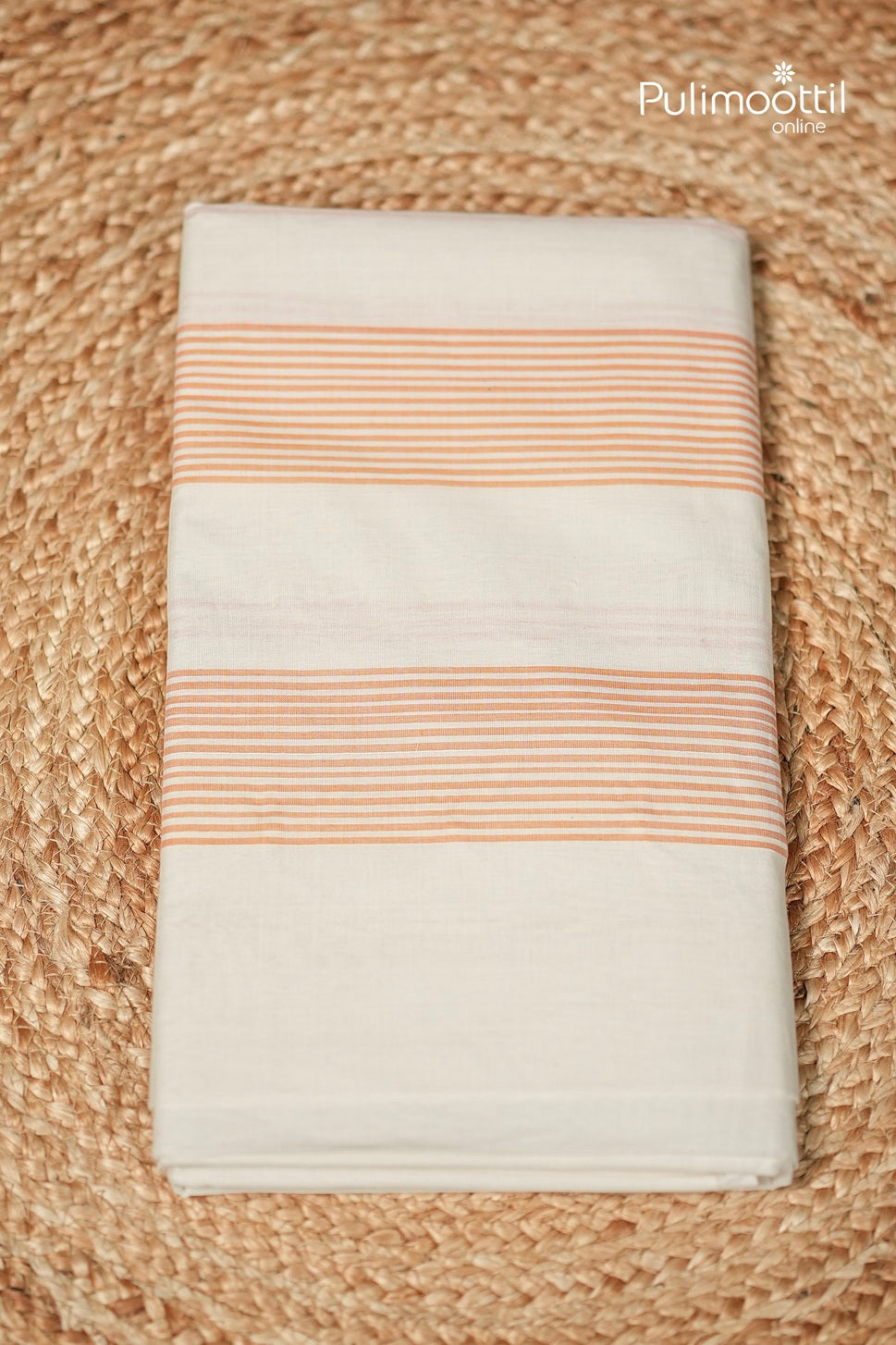 Offwhite Colour Handloom Cotton Saree