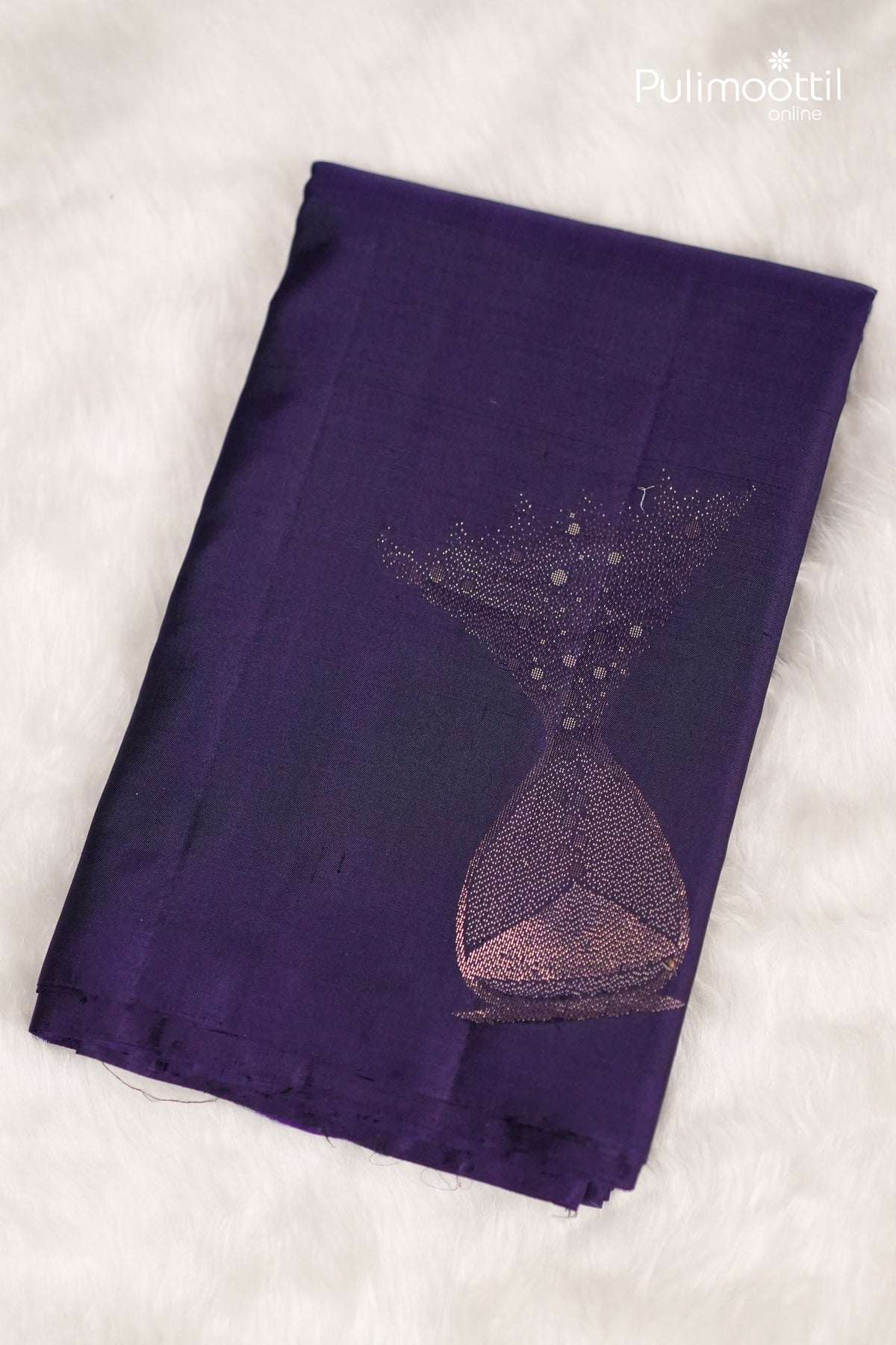 Violet Colour Kanchipuram Soft Silk Saree