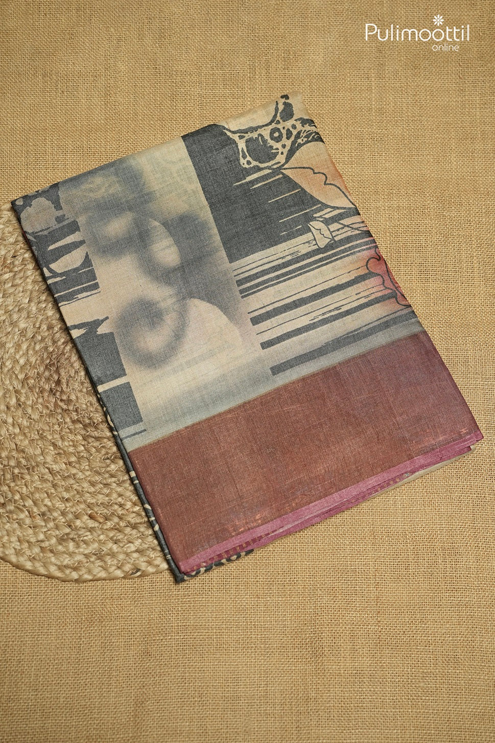 Multicolour Tussar Silk Saree