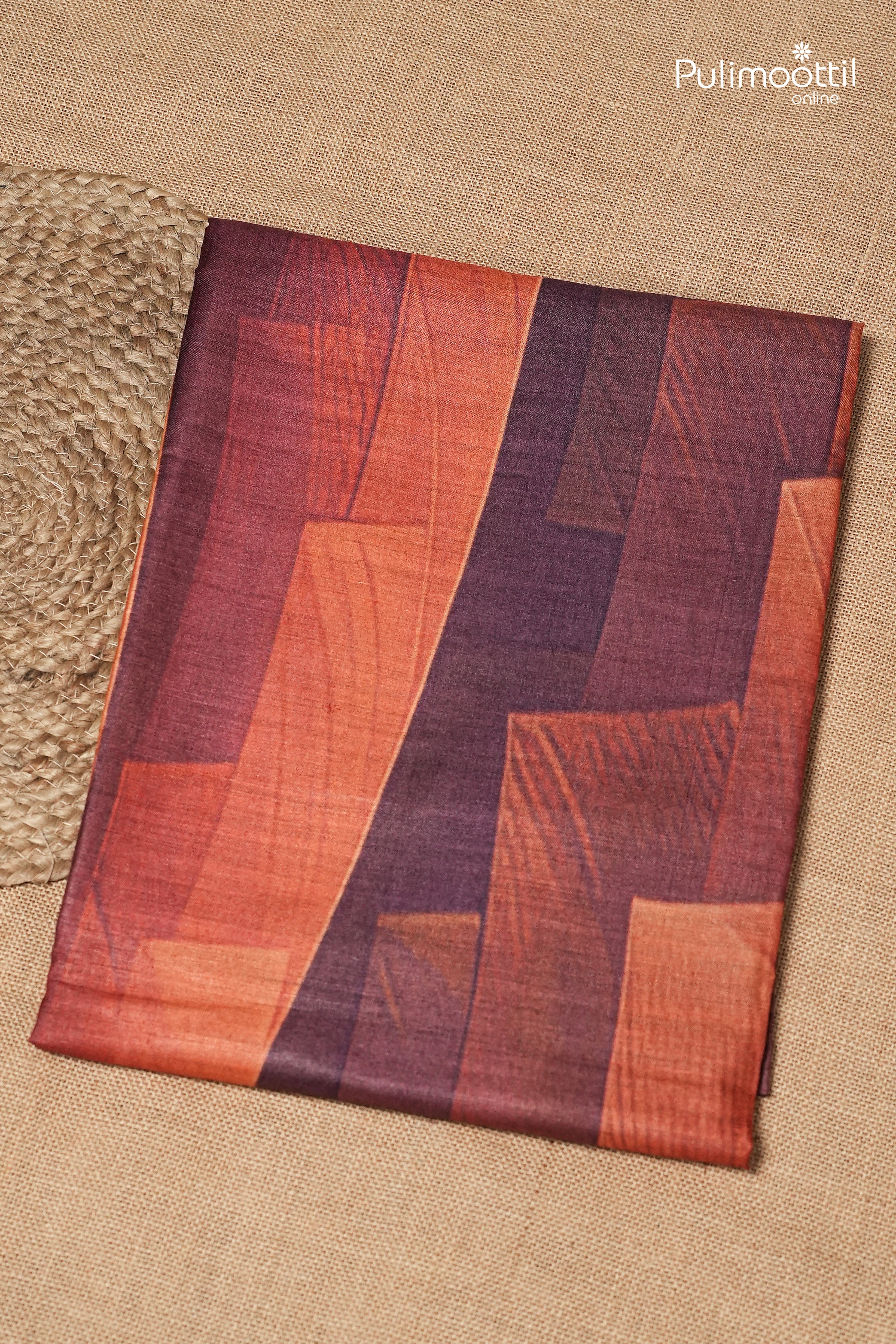 Multicolour Tussar Silk Saree