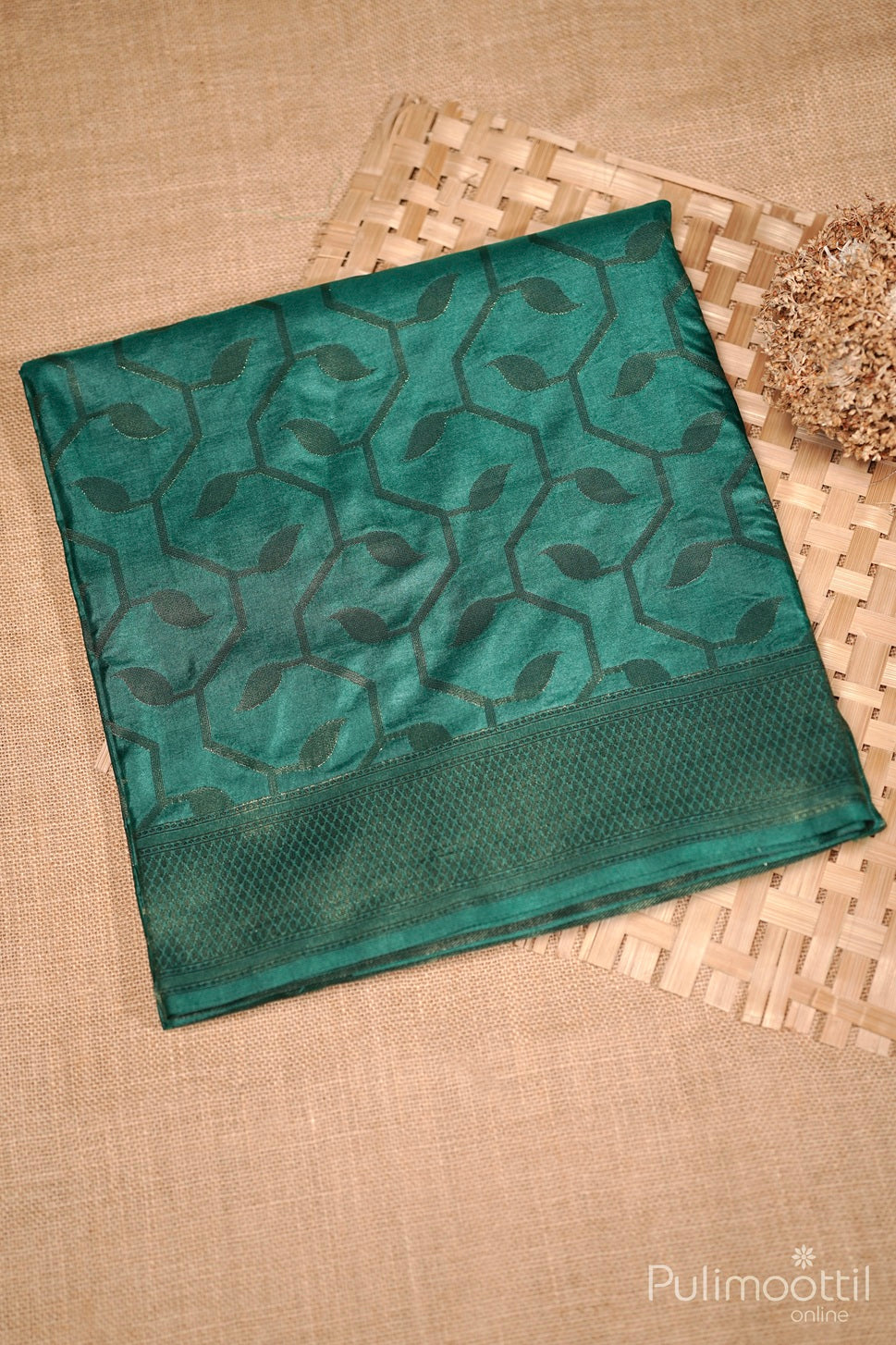 Rama Green Colour Kotta Silk Saree.