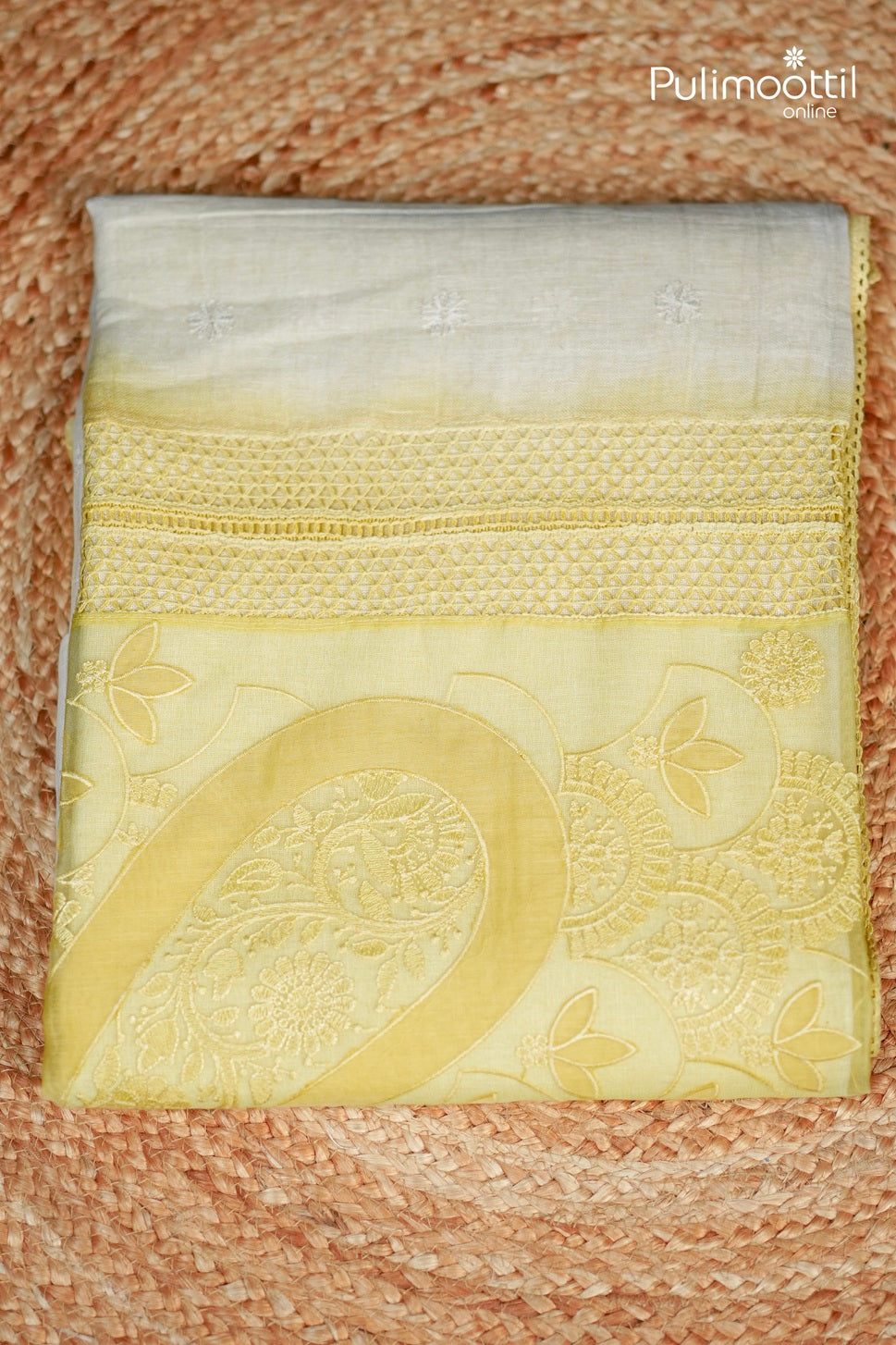 Offwhite Colour Linen Saree