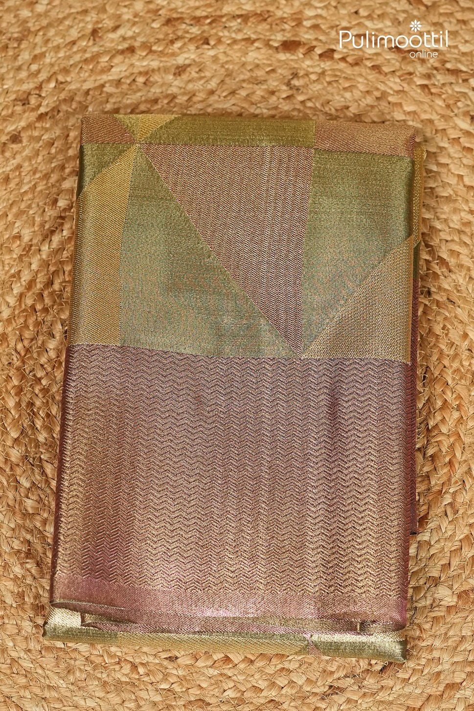 Multicolour Semi Kanchipuram Saree
