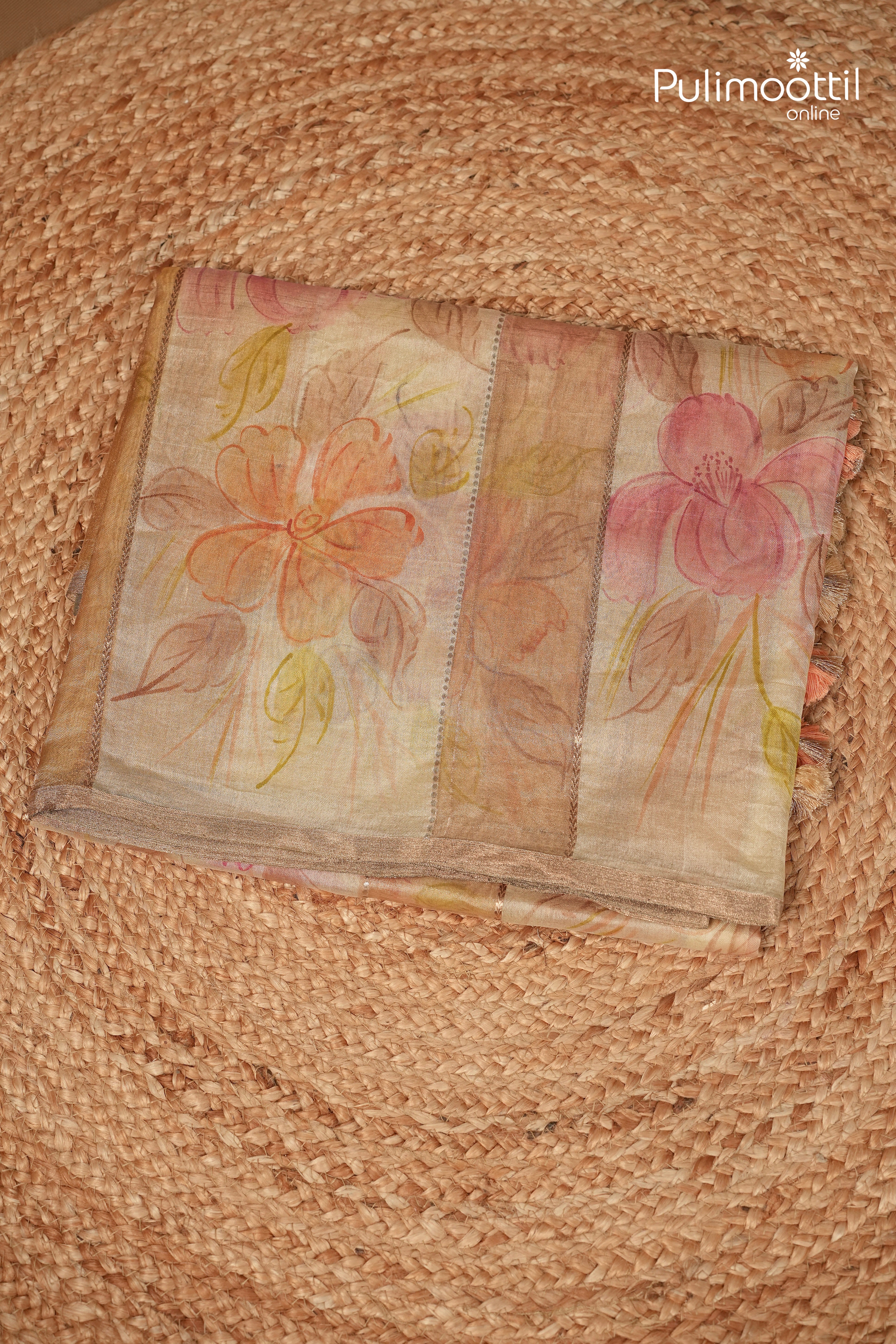 Multicolour Pure Organza Fancy Saree