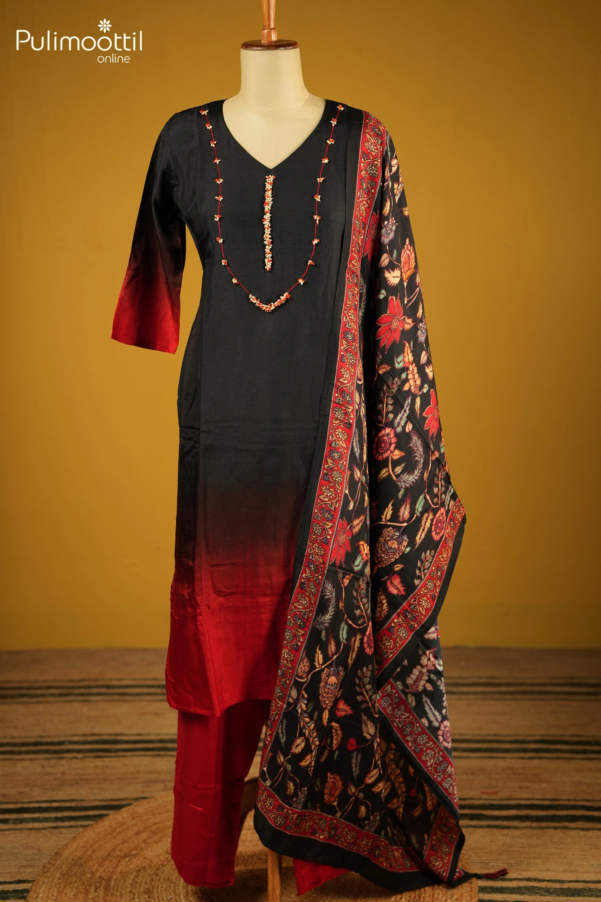 Black Ombre Salwar Set