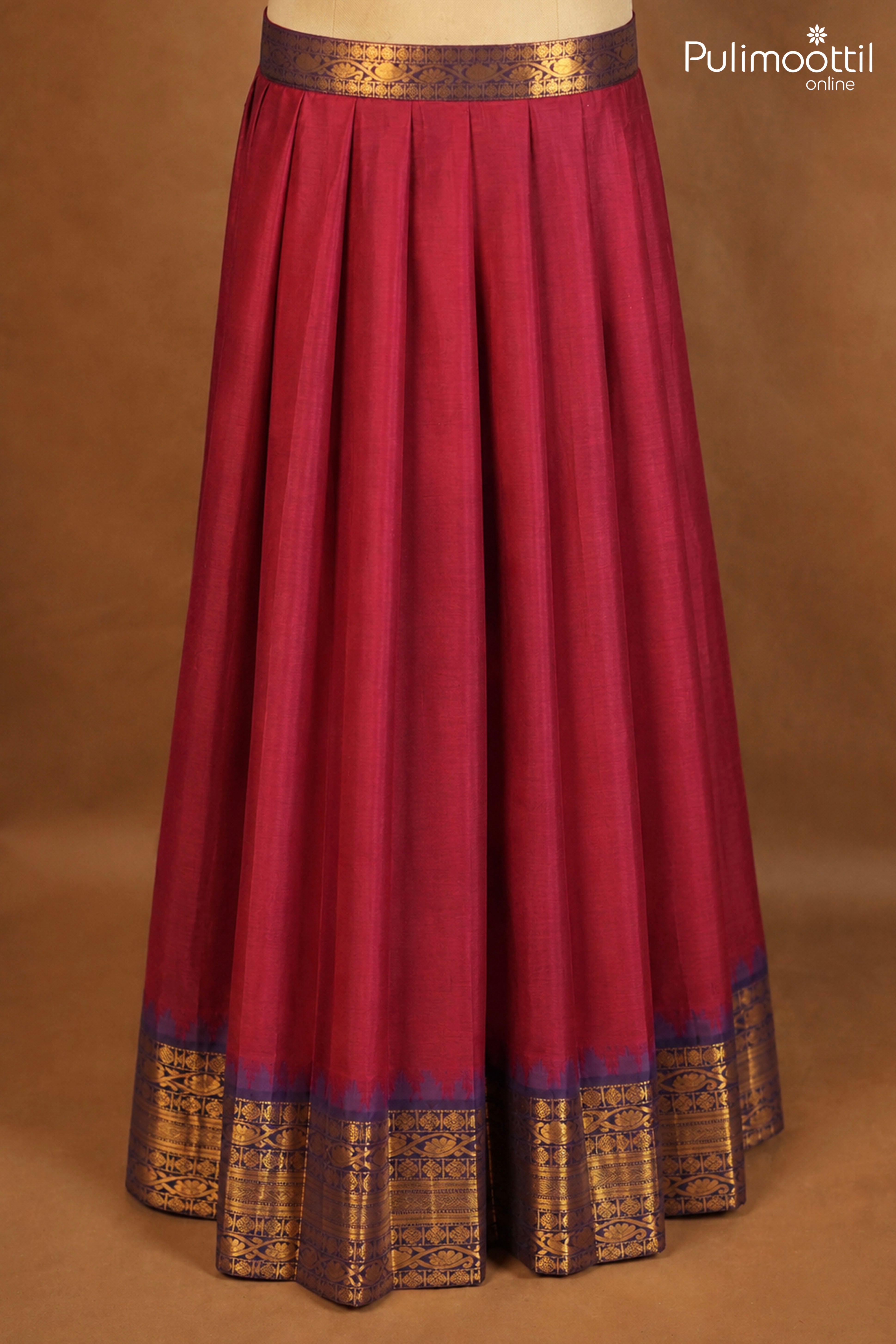 Wine Color Onam Special Dhavani Set