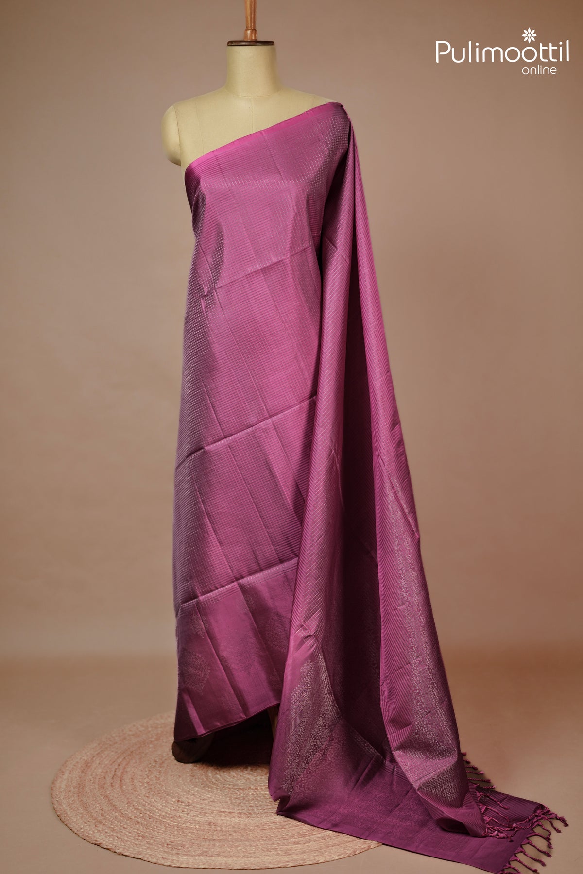 Onion Pink Colour Kanchipuram Soft Silk Saree