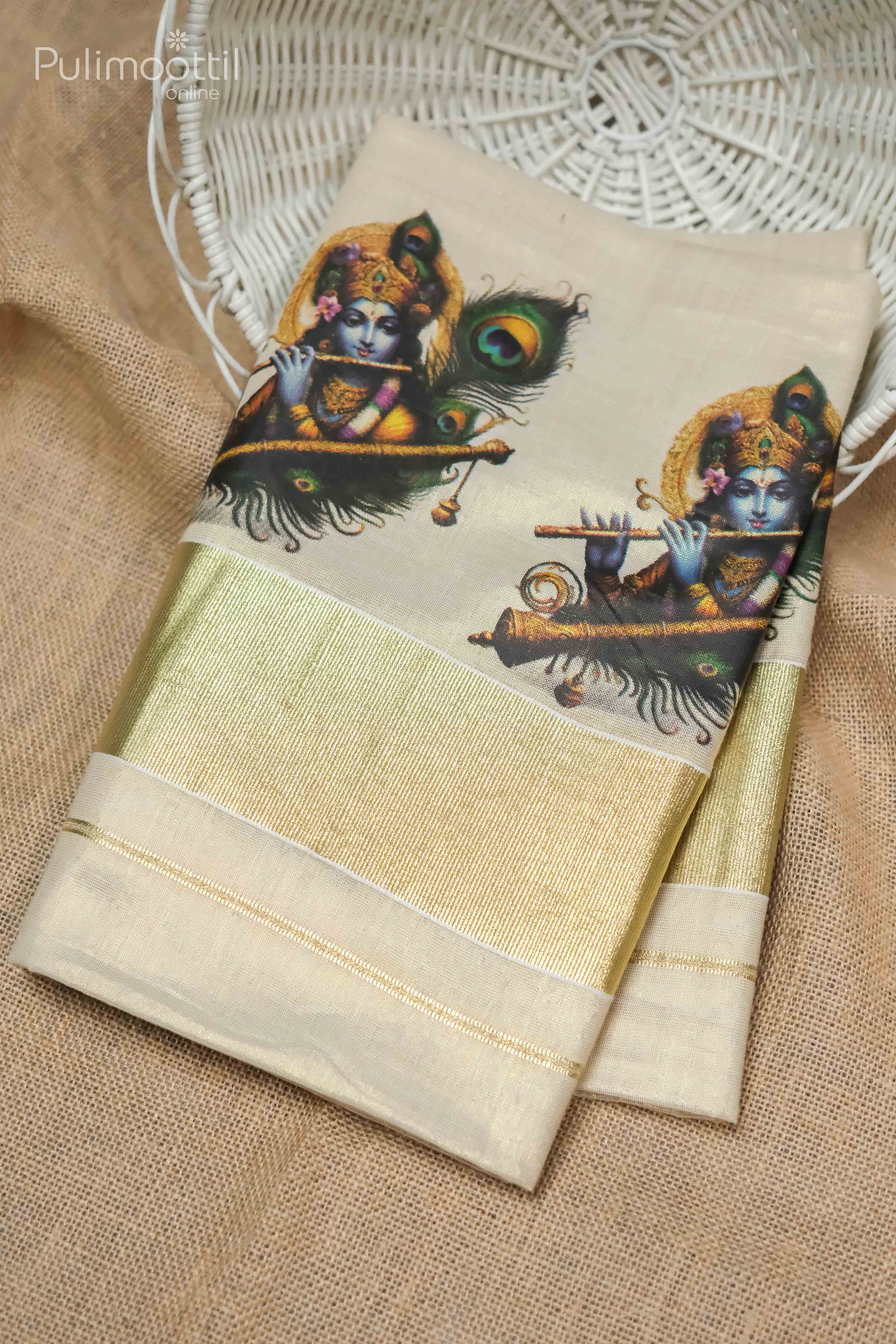 Golden Tissue Kerala Set Saree