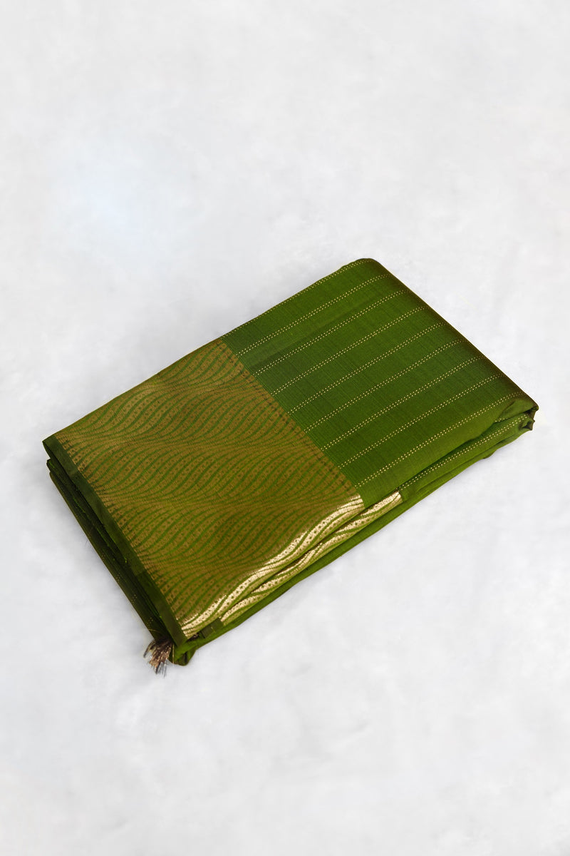 Green Color Kanchipuram Silk Saree