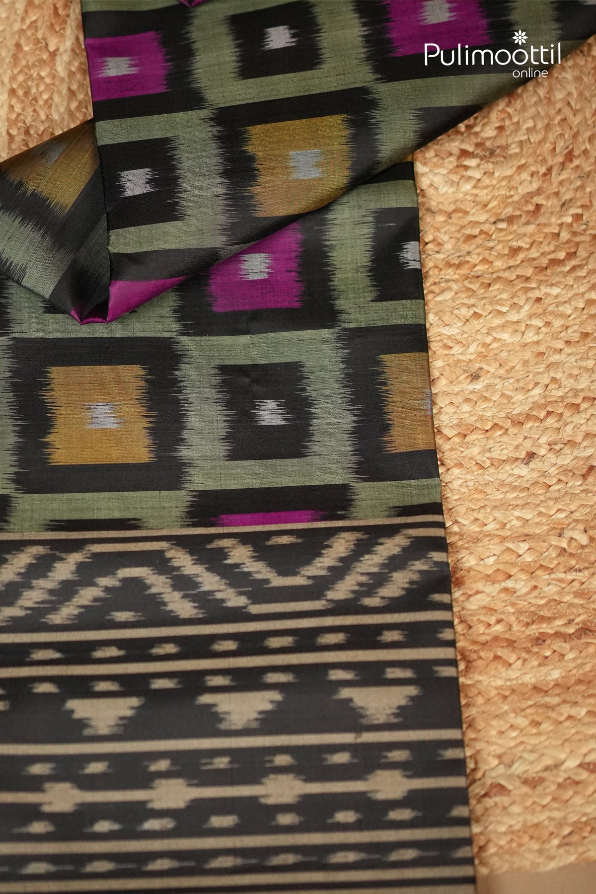 Black Colour Kanchipuram Soft Silk Saree
