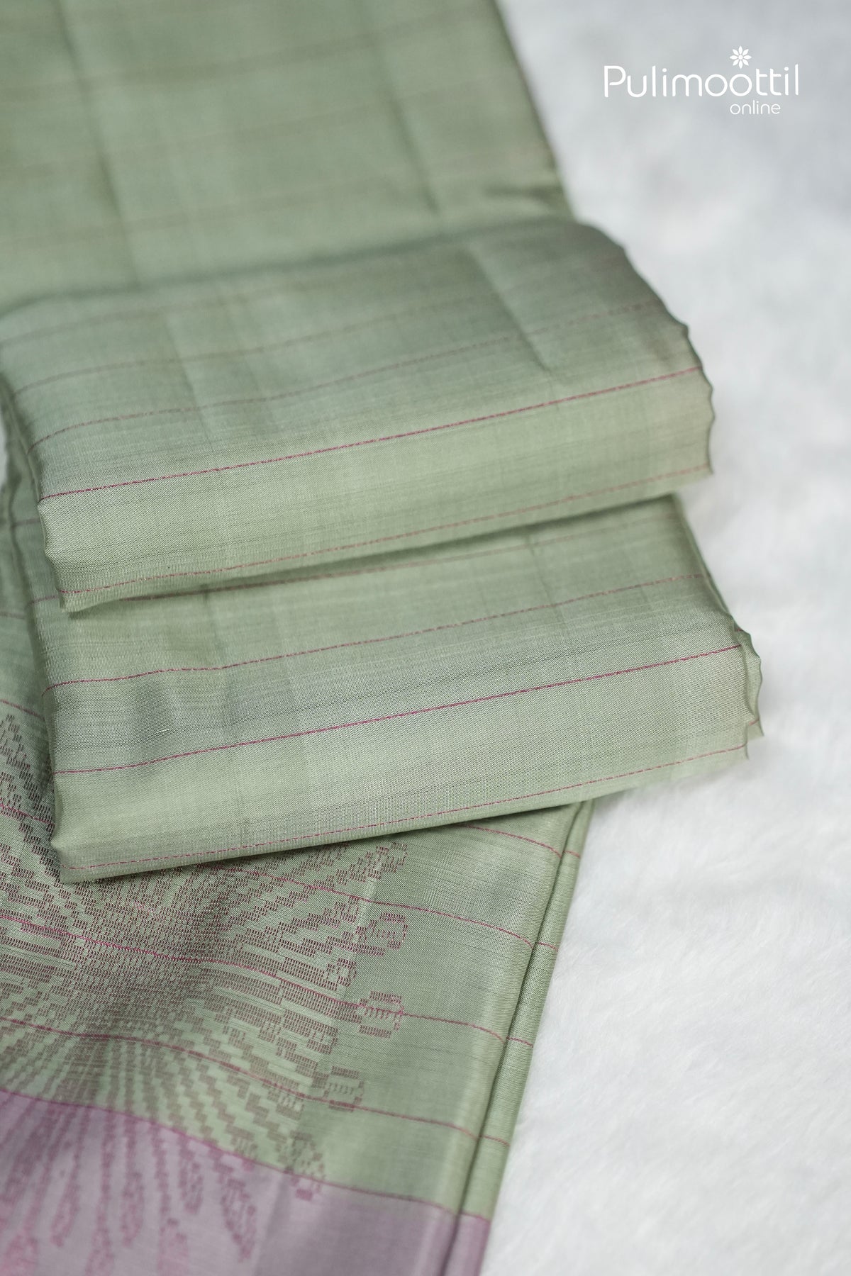 Light Pista Colour Kanchipuram Soft Silk Saree
