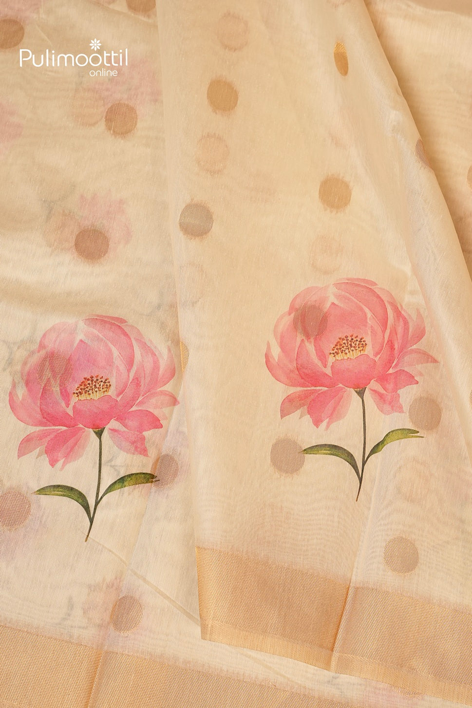 Semi Chanderi Traditional Saree