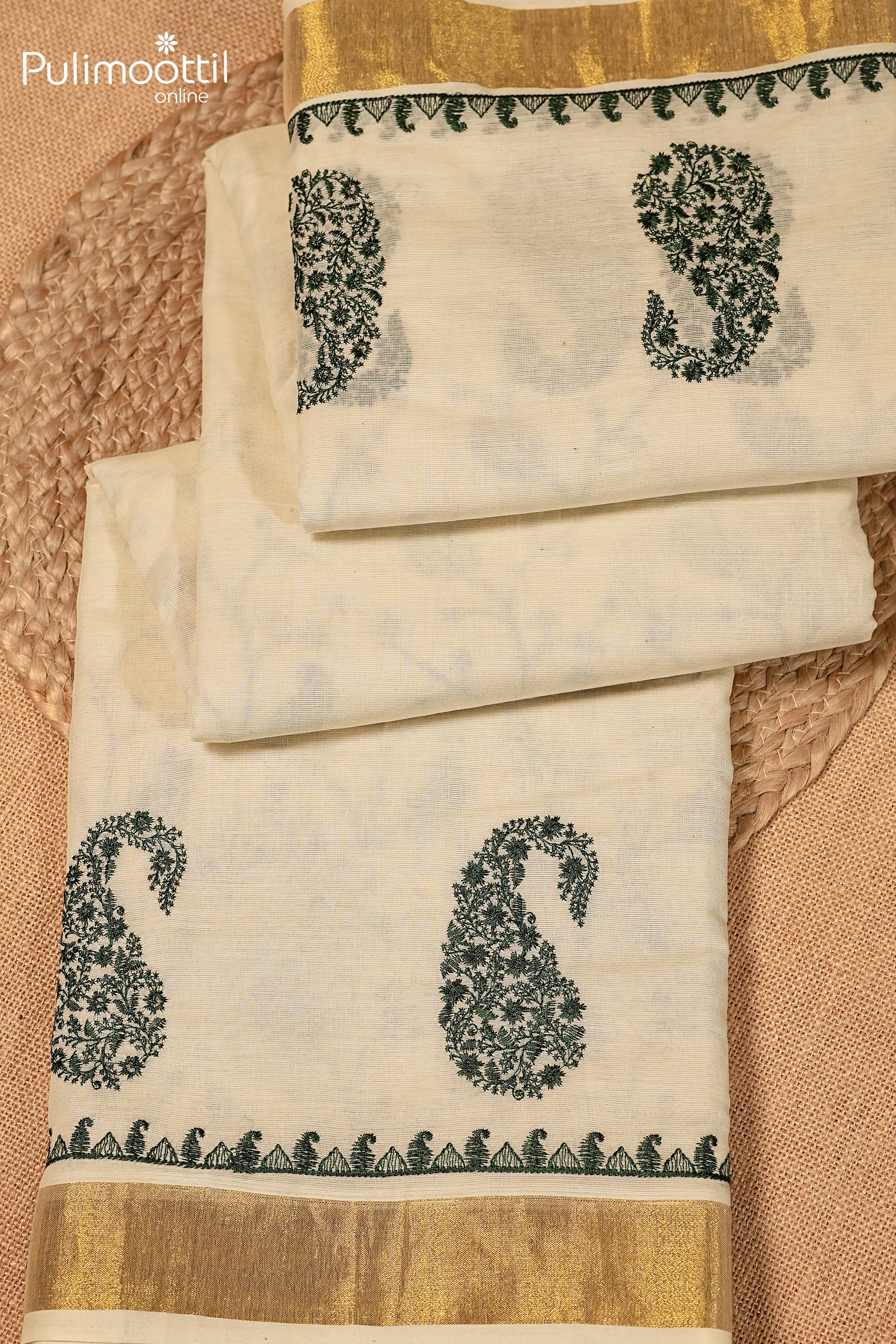 Kerala Traditional Cotton Set Saree