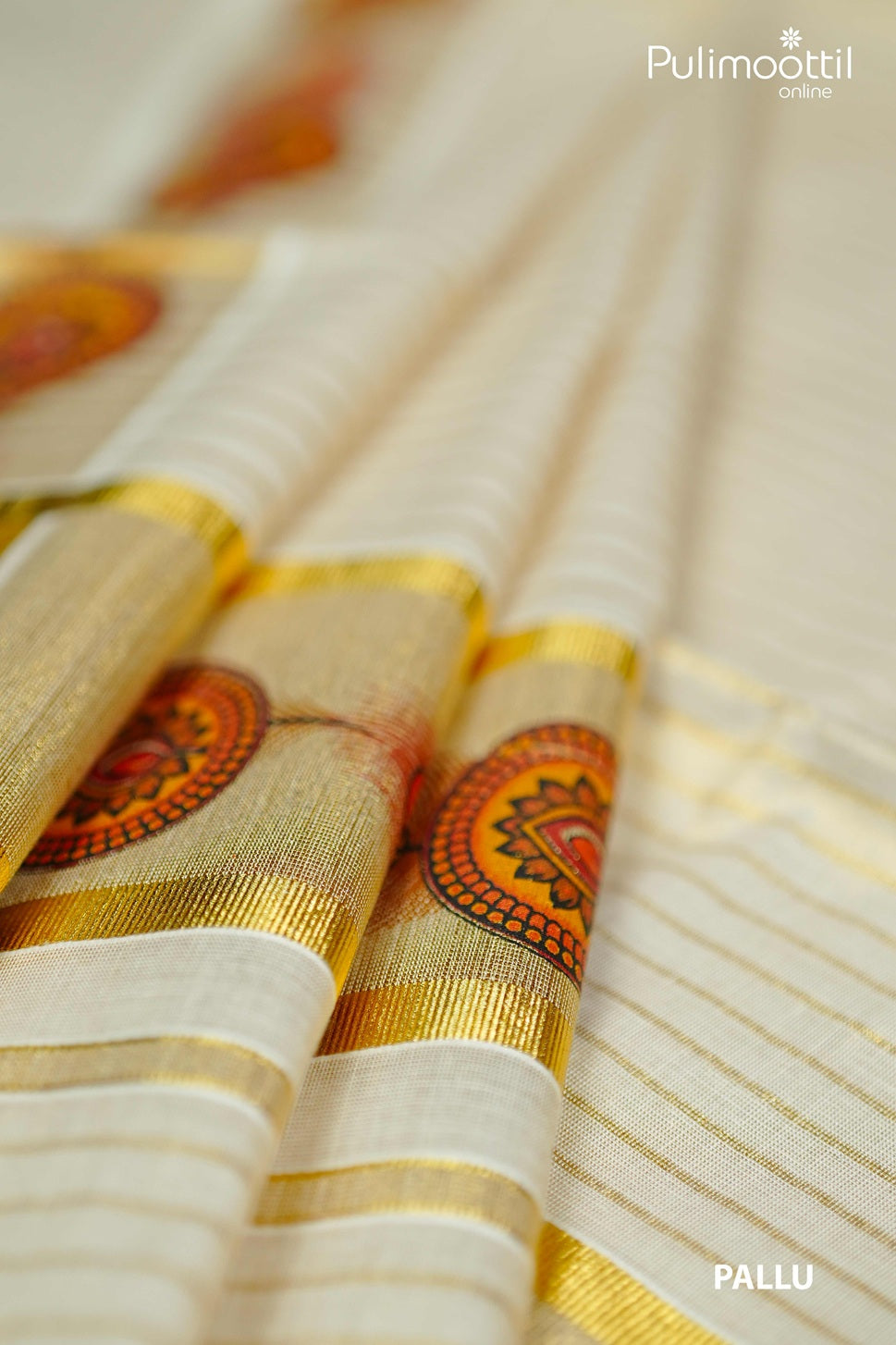 Golden Tissue Set Saree.