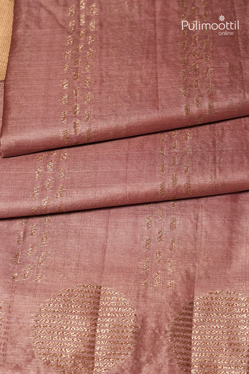 Pastel Onion Colour Tassur Silk Saree