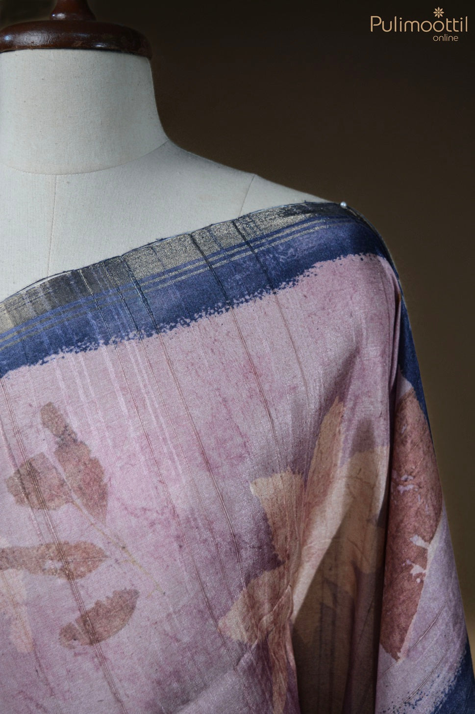 Light Onion Pink Light Colour Jute Silk Saree.