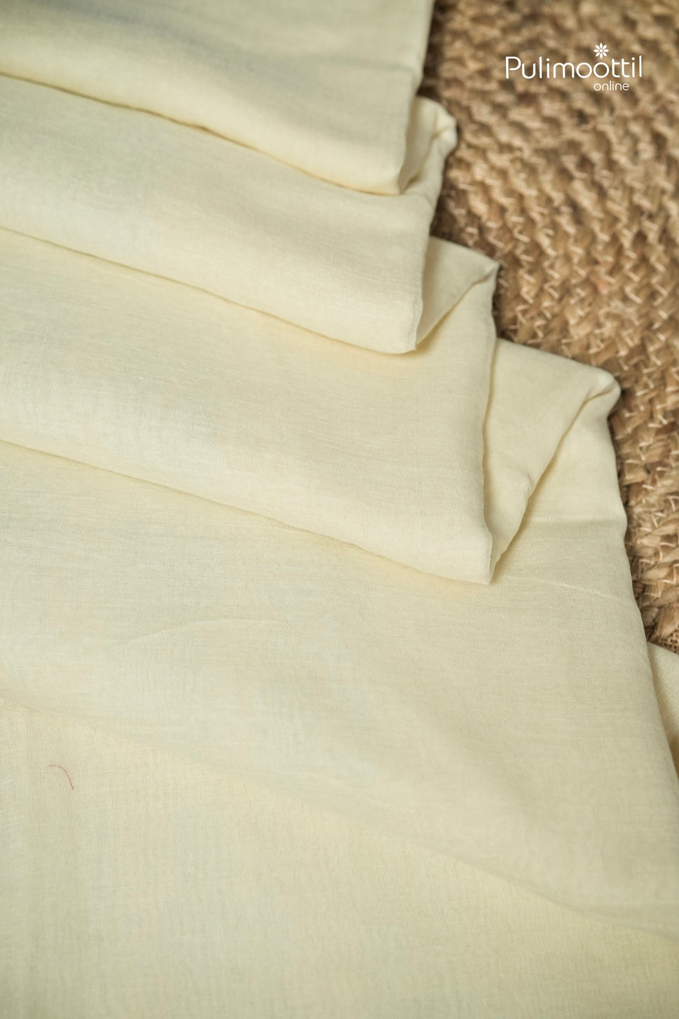 Offwhite colour Mul Cotton Saree