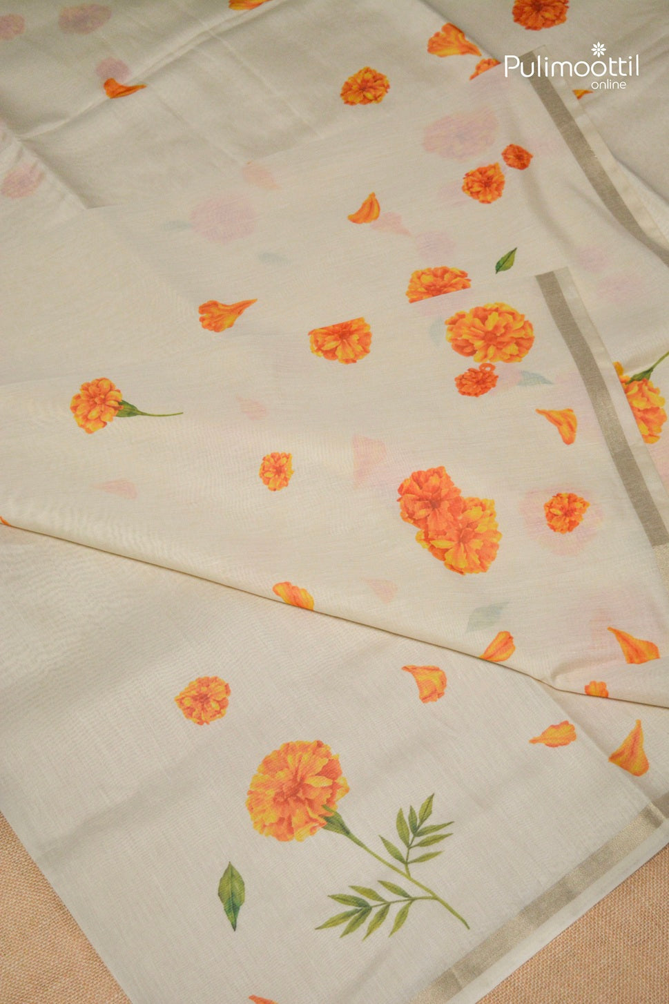 Semi Chanderi Traditional Saree