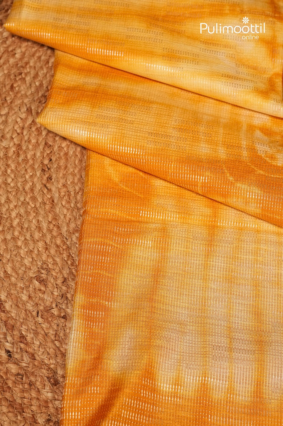 Semi Tassur shibori Design Saree