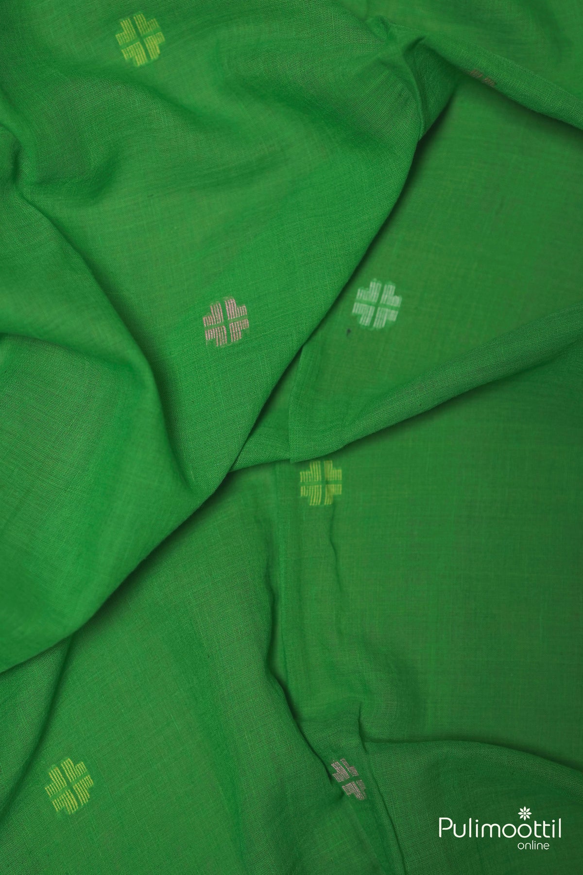 Parrot Green Cotton Fabric