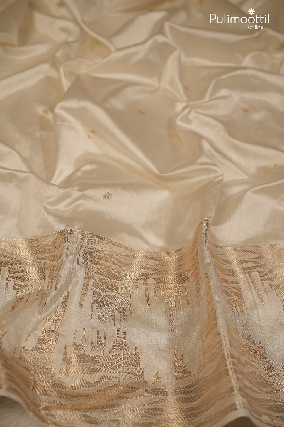Off-White Chanderi Silk