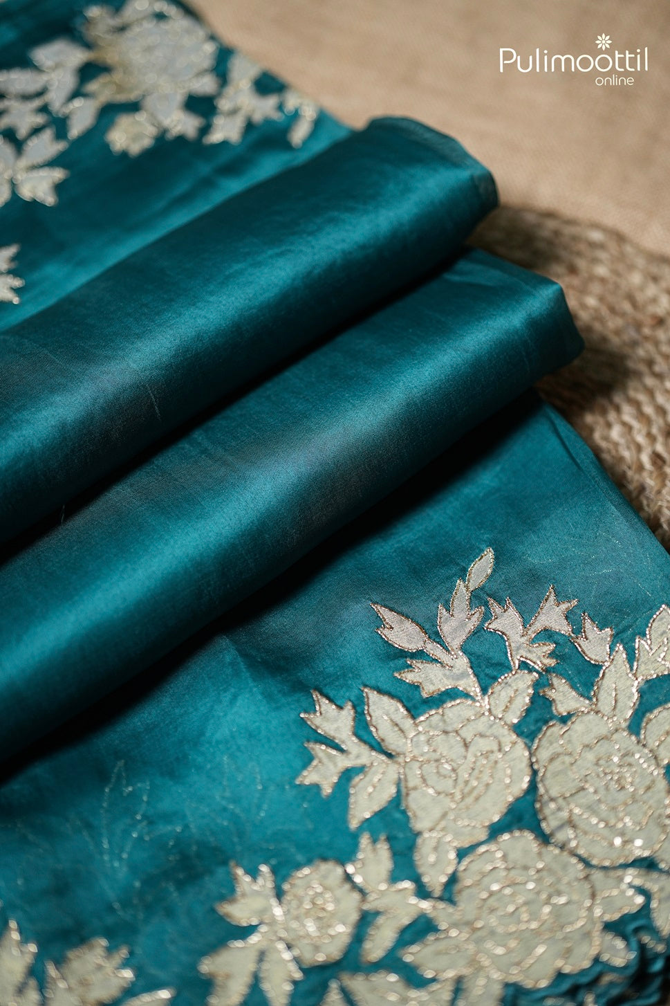 Deep Sea Green Tussar Silk Saree