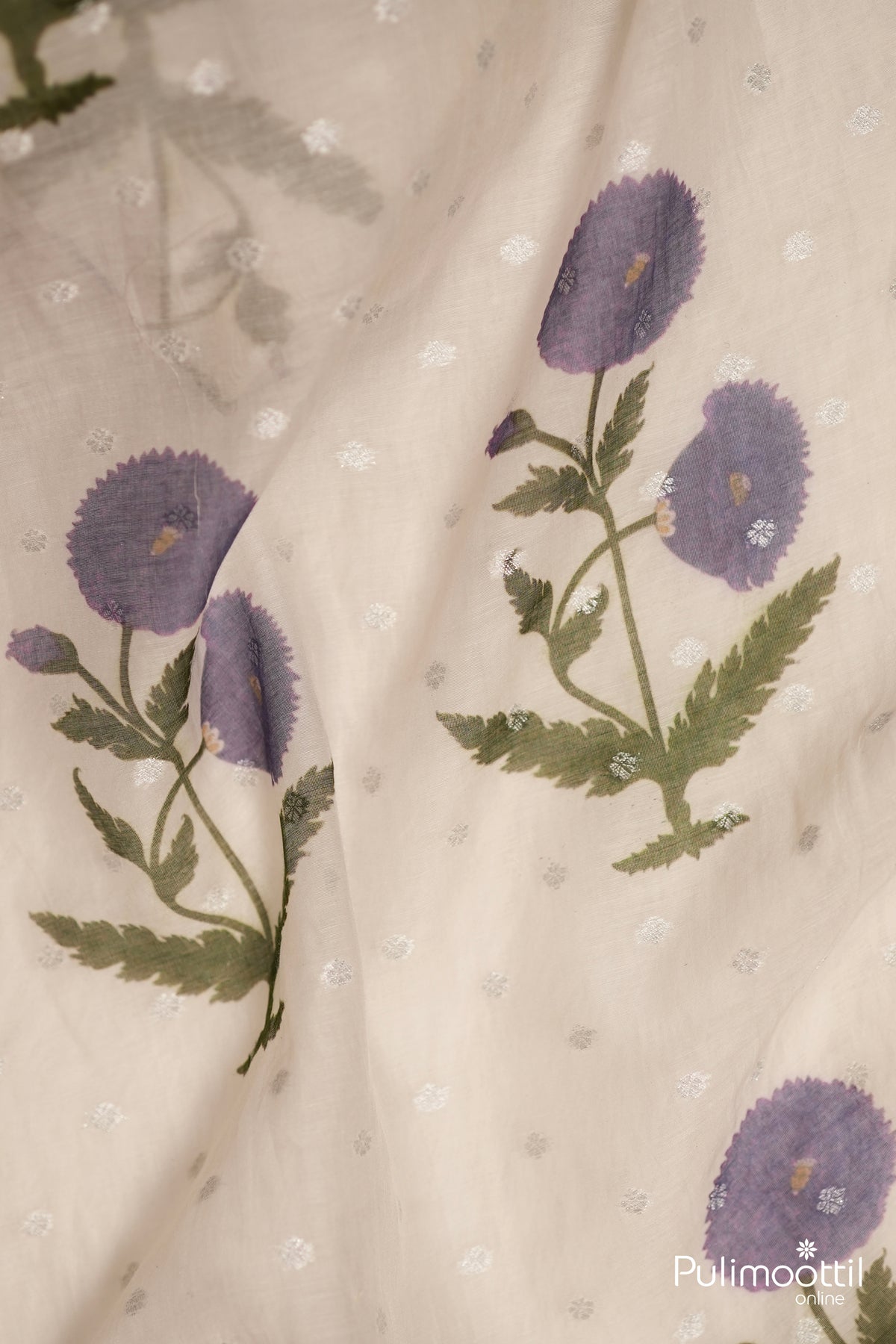 Off-White Chanderi Fabric