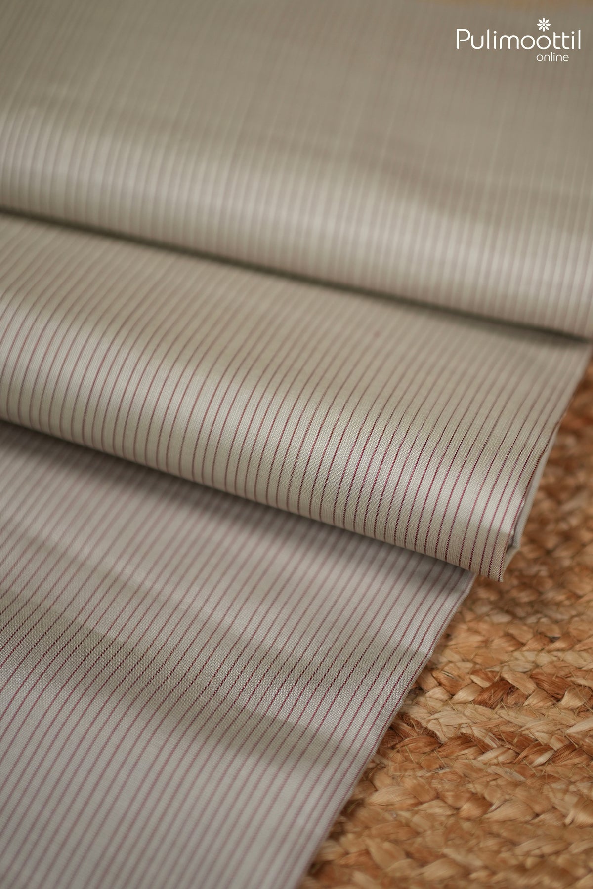 Pearl Grey Colour Kanchipuram Designer Saree.