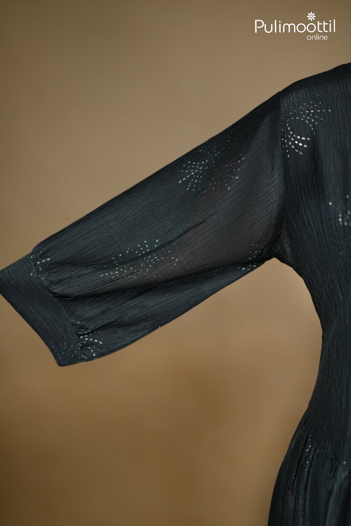 Black Colour Crinkled basc frock