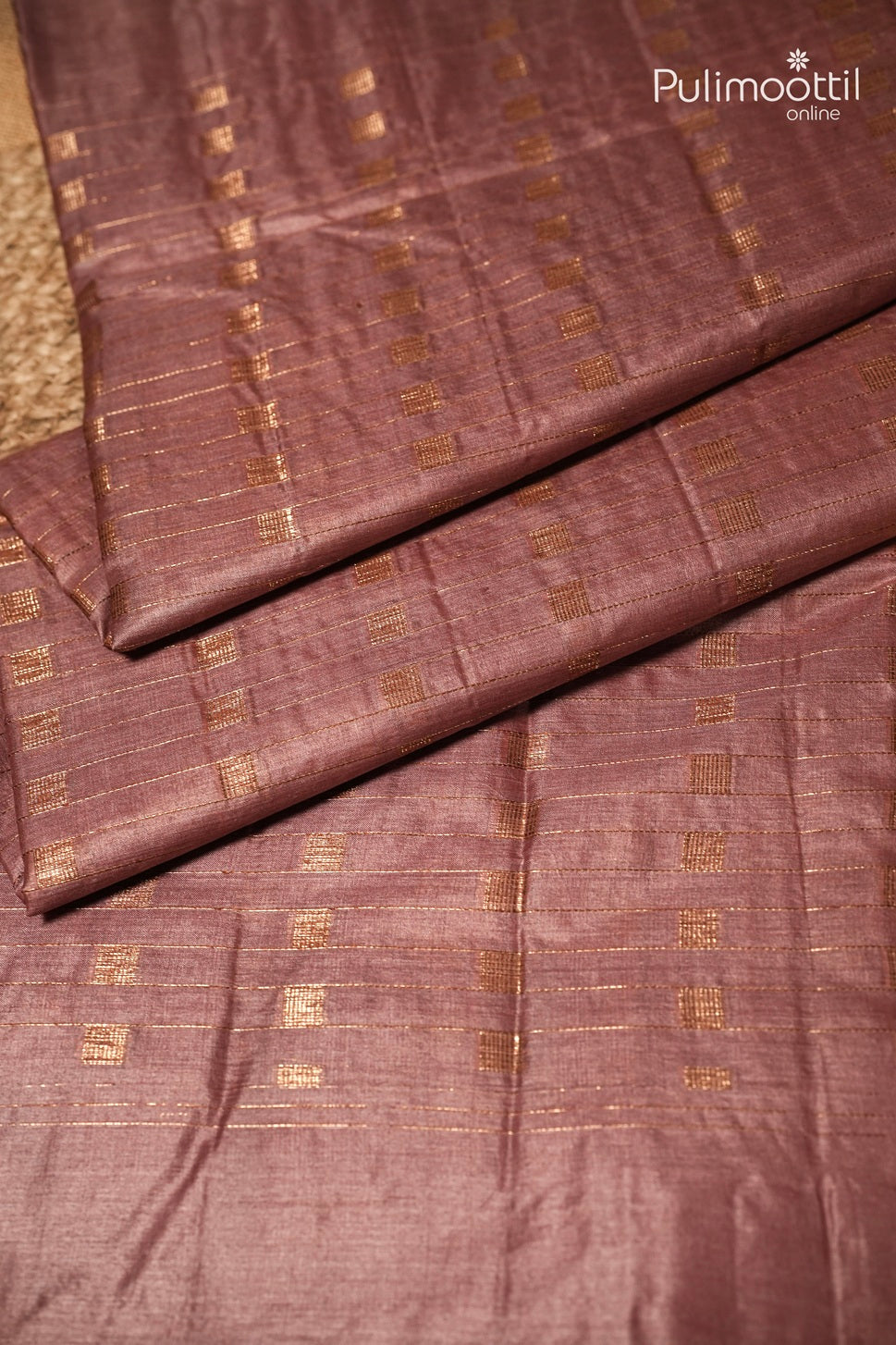 Dusty Rose Colour Tassur Silk Saree
