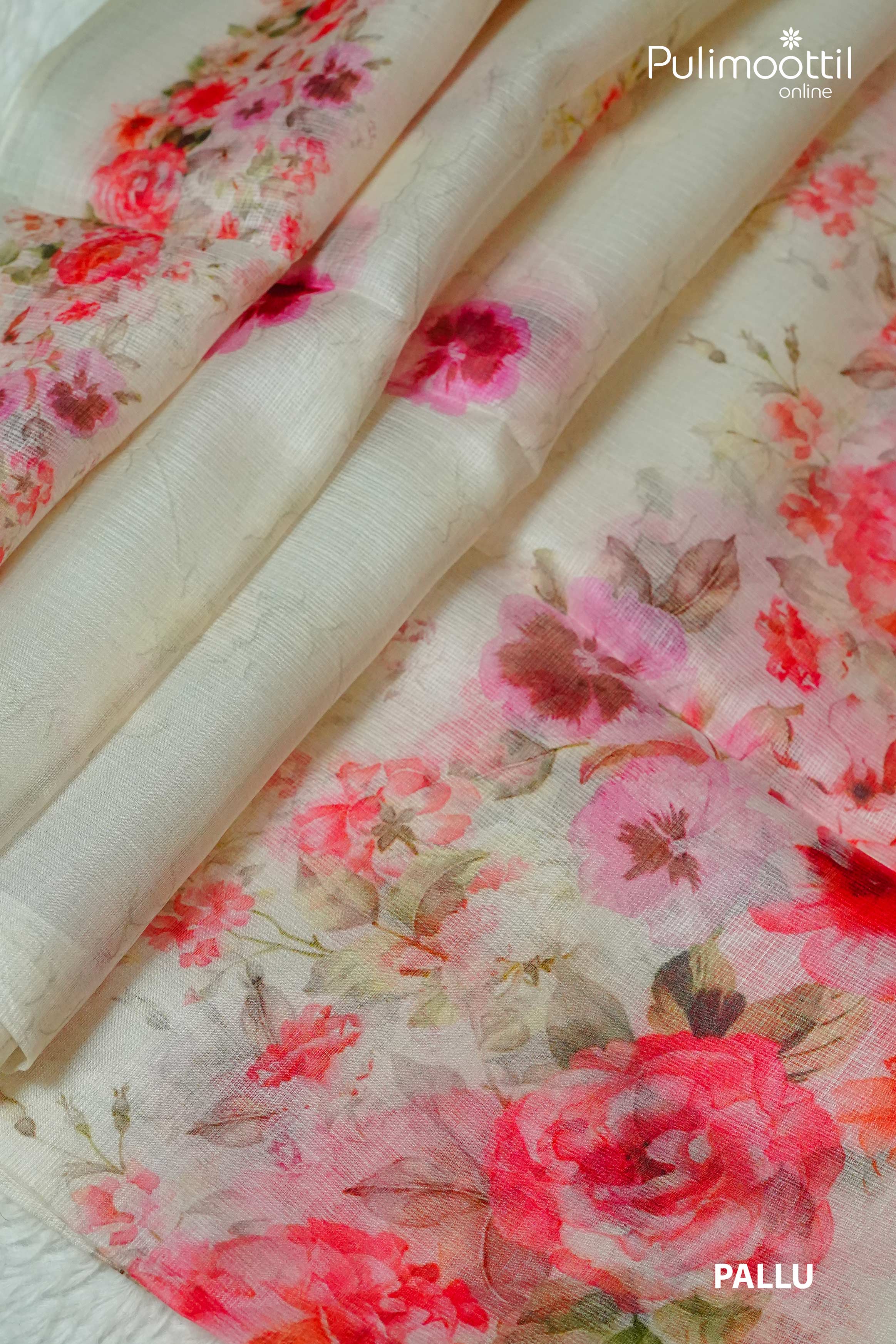 Light Pink Colour Netcota Saree.