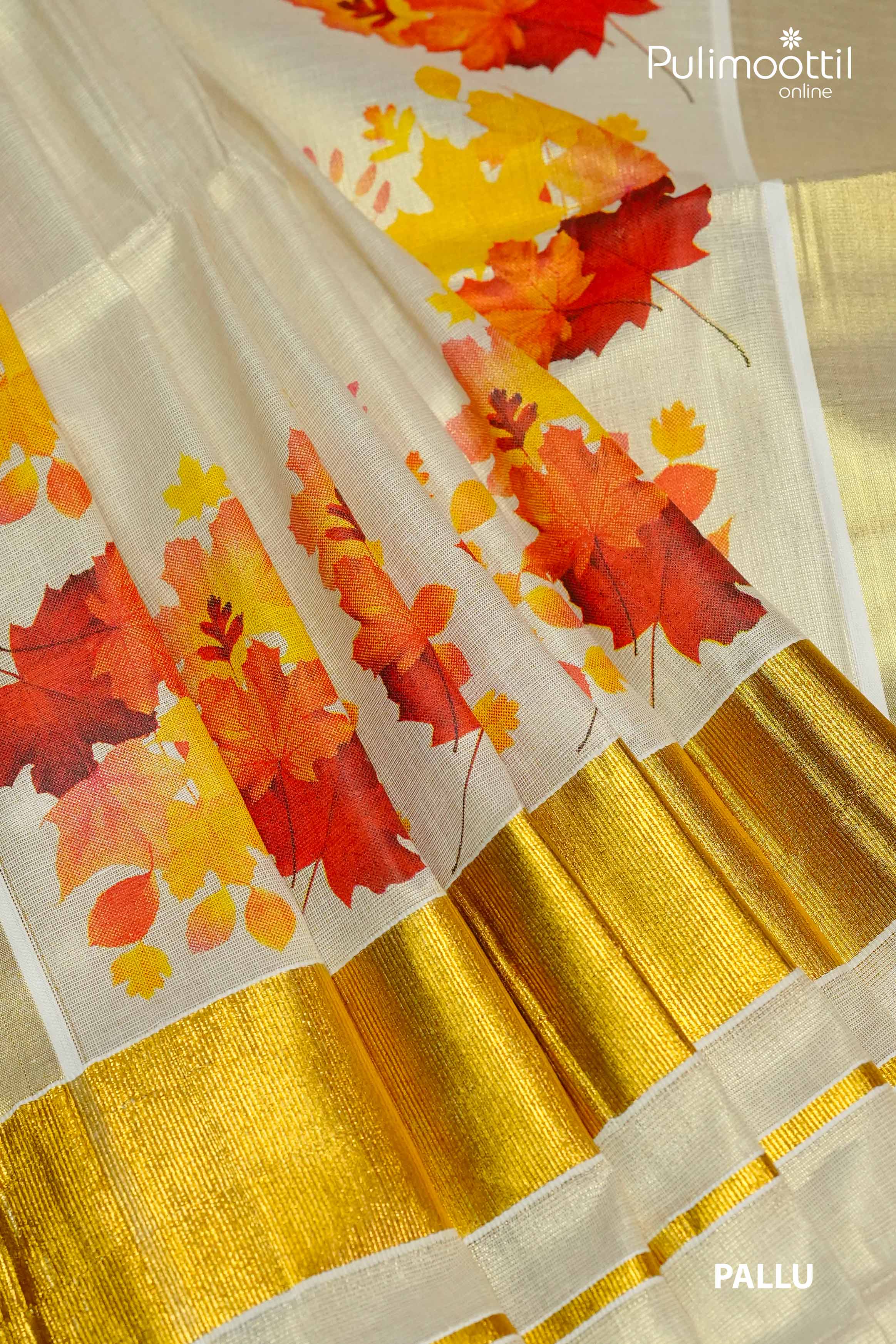 Golden Tissue Kerala Set Saree.