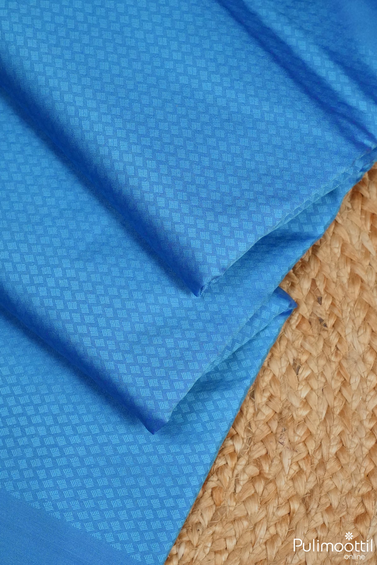 Cerulean Blue Kanchipuram Saree