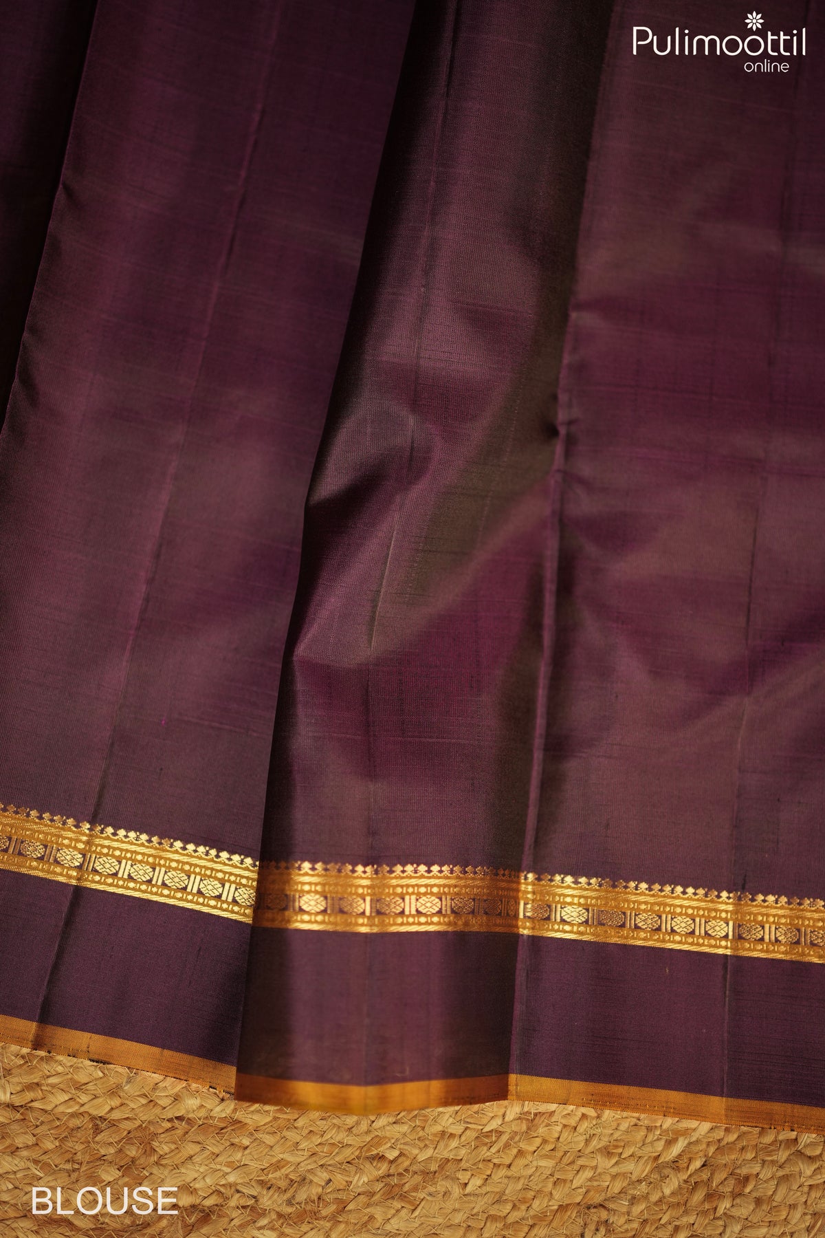 Warm Gray Color Kanchipuram Designer Saree