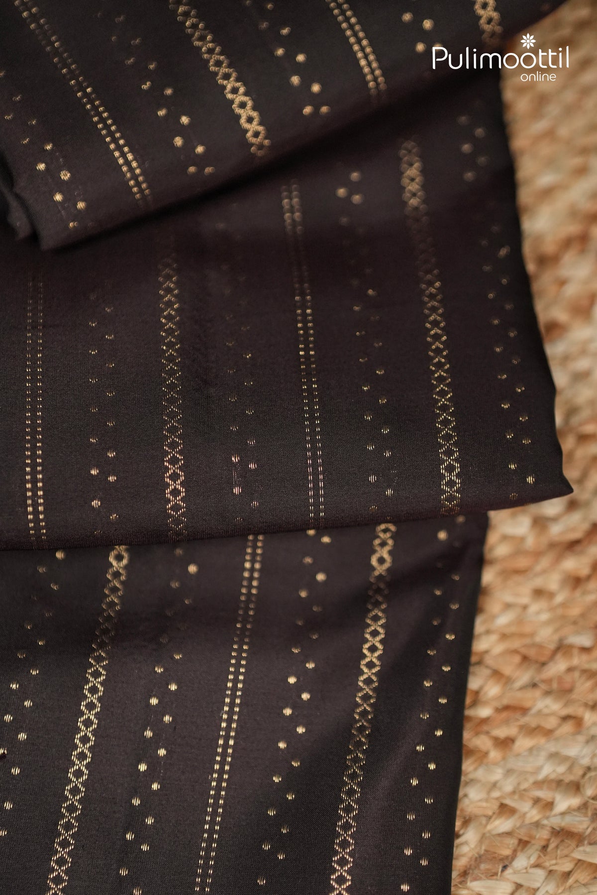 Dark Coffee Brown Colour Kanchipuram Soft Silk Saree