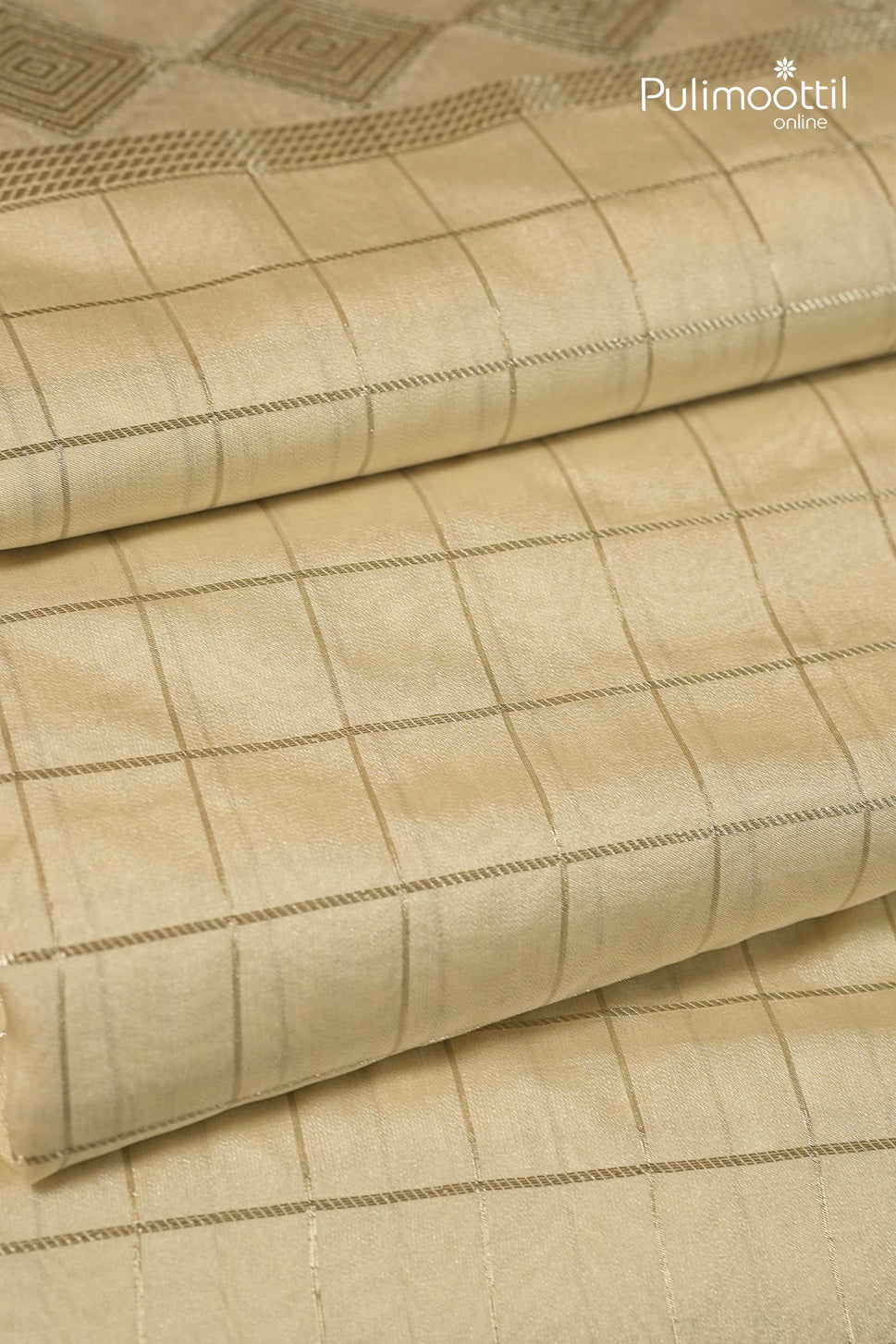 Ivory Colour Organza Traditional Saree