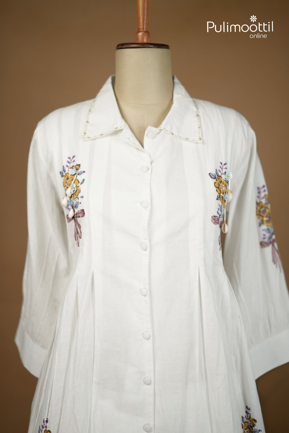 White Colour Cotton Co-ord Set