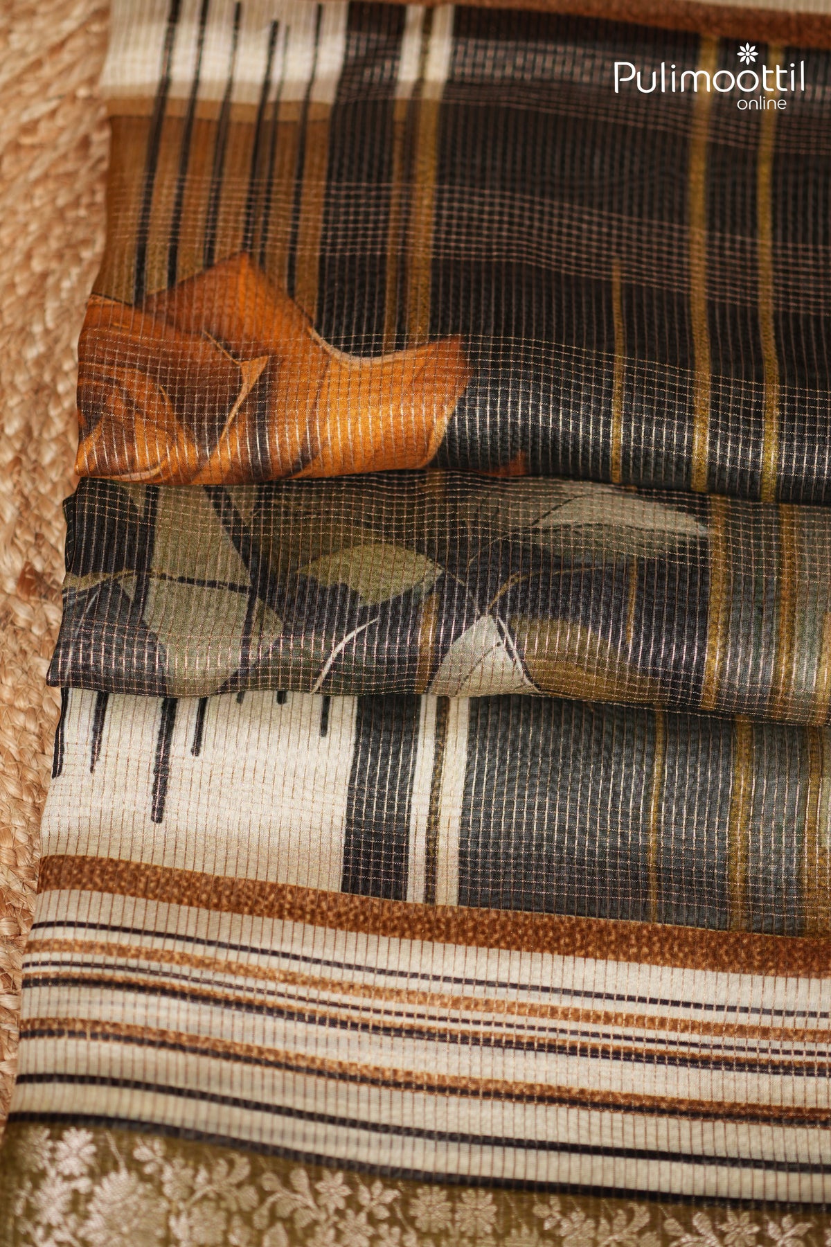 Ivory Colour Chanderi Silk Saree