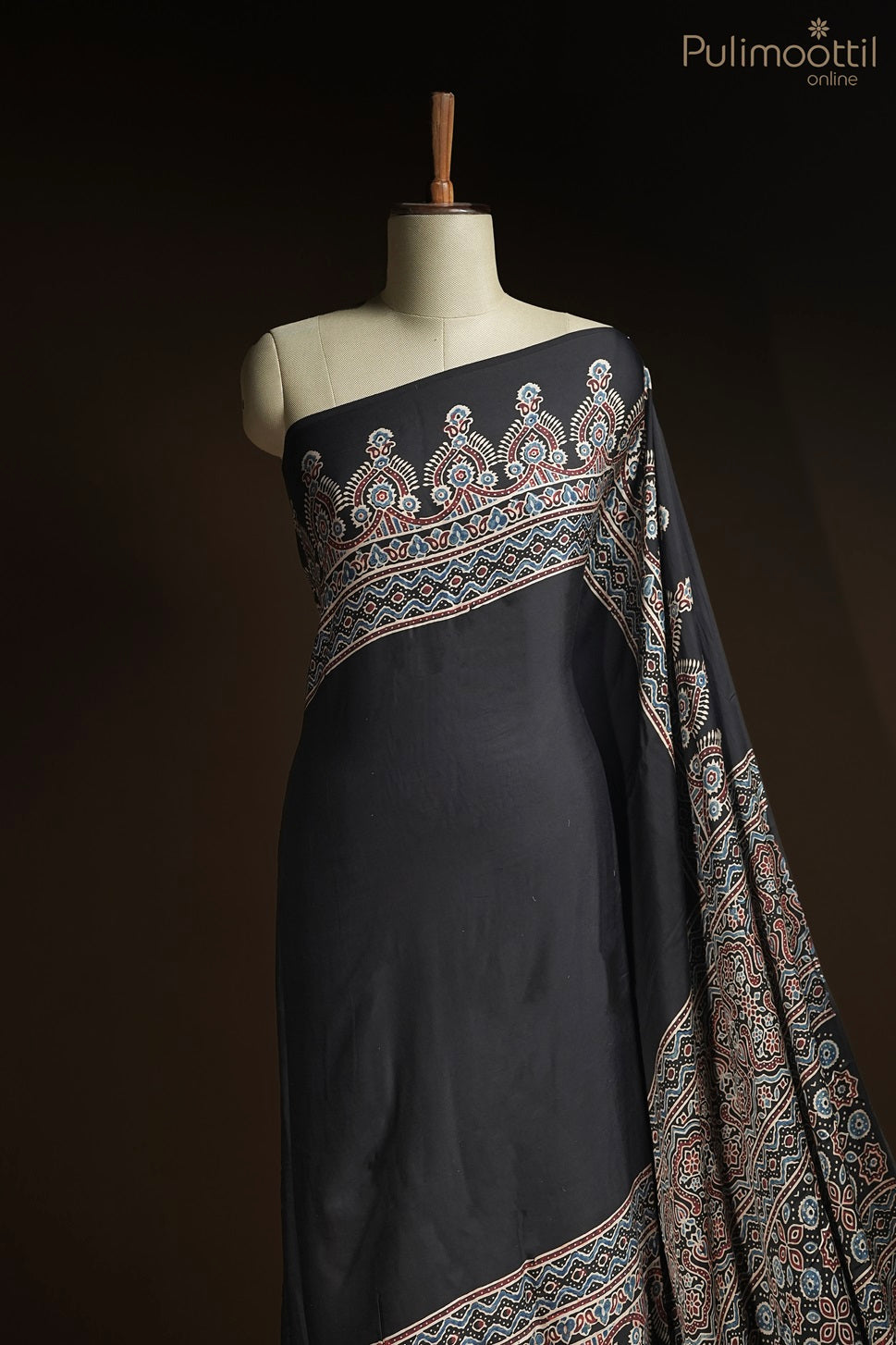 Black Colour Modal Silk Saree