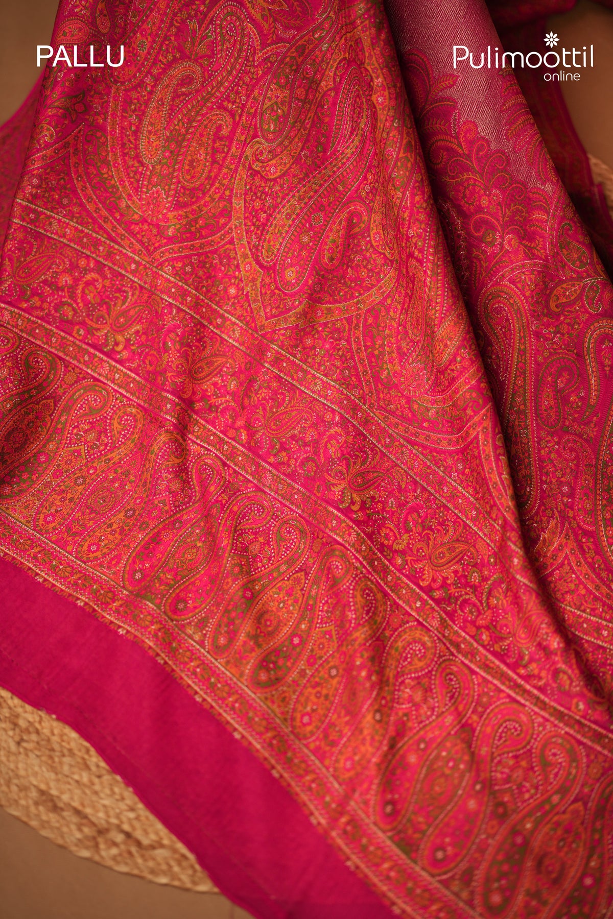 Rani Pink Colour Banarasi Saree