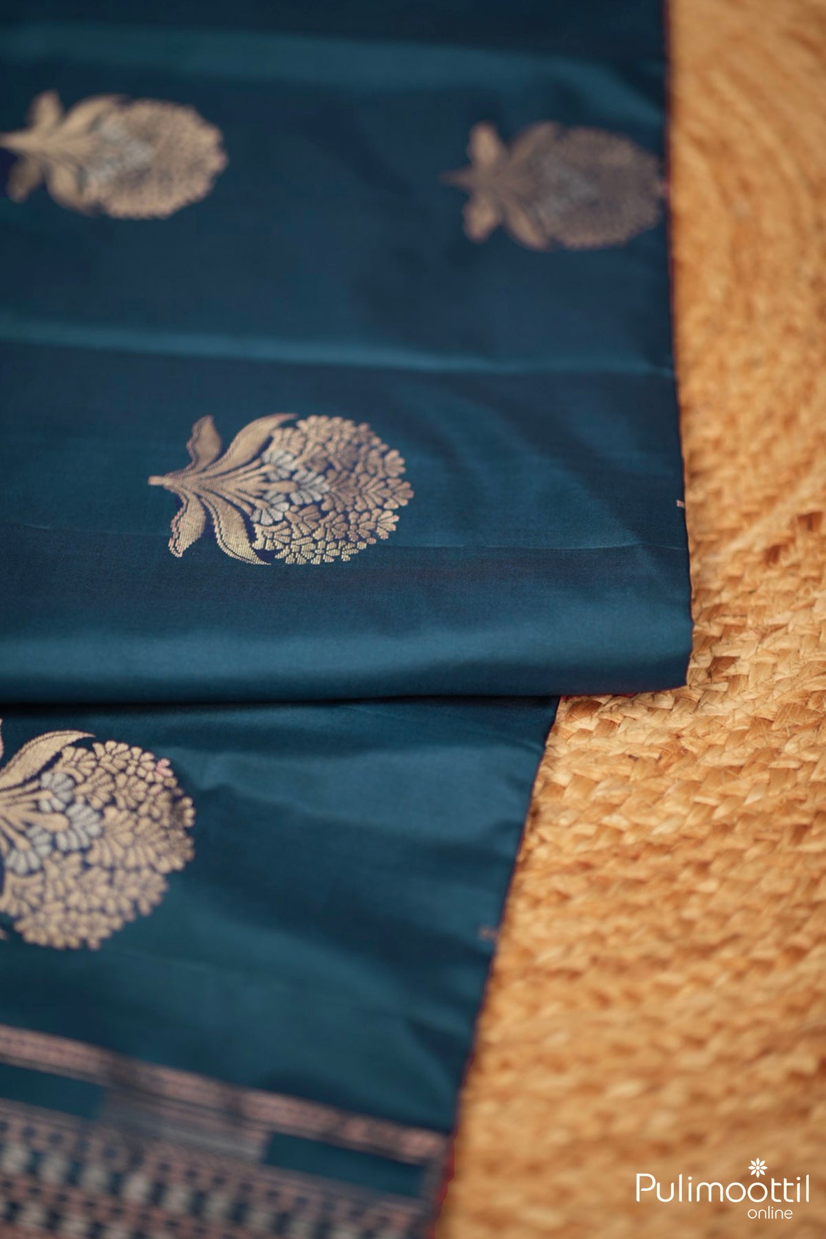 German Blue Colour Kanchipuram Soft Silk Saree