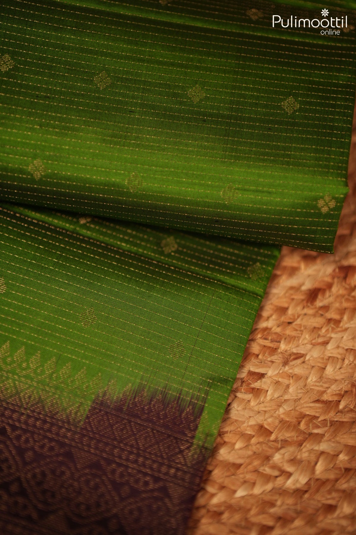 Light Green Colour Kanchipuram Soft Silk Saree