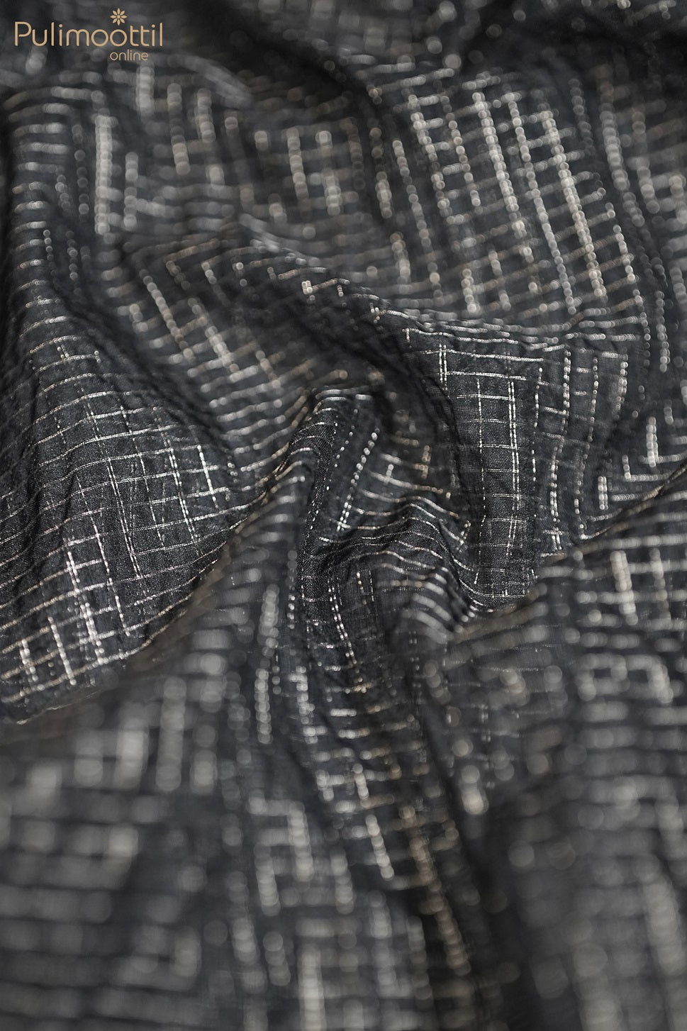 Black Colour Organza Fabric
